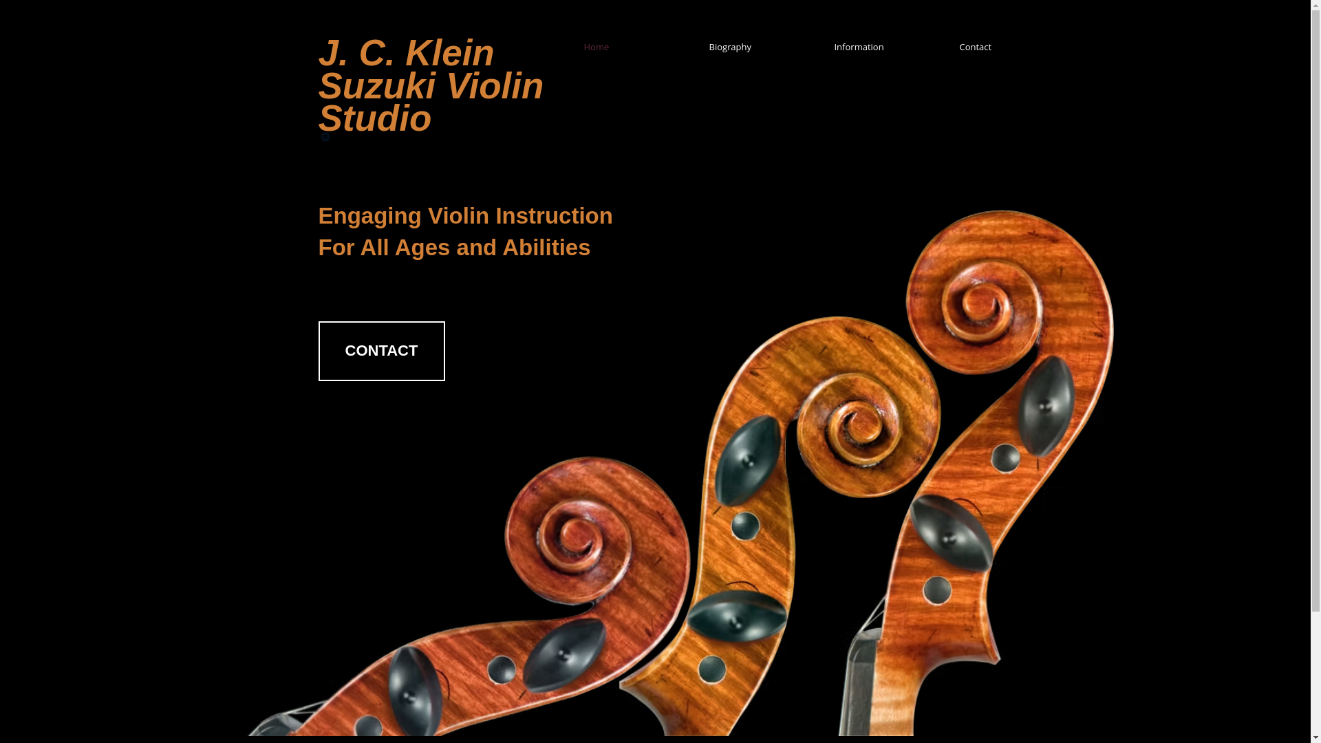 website screenshot of https://jckleinsuzukiviolinstudio.com/