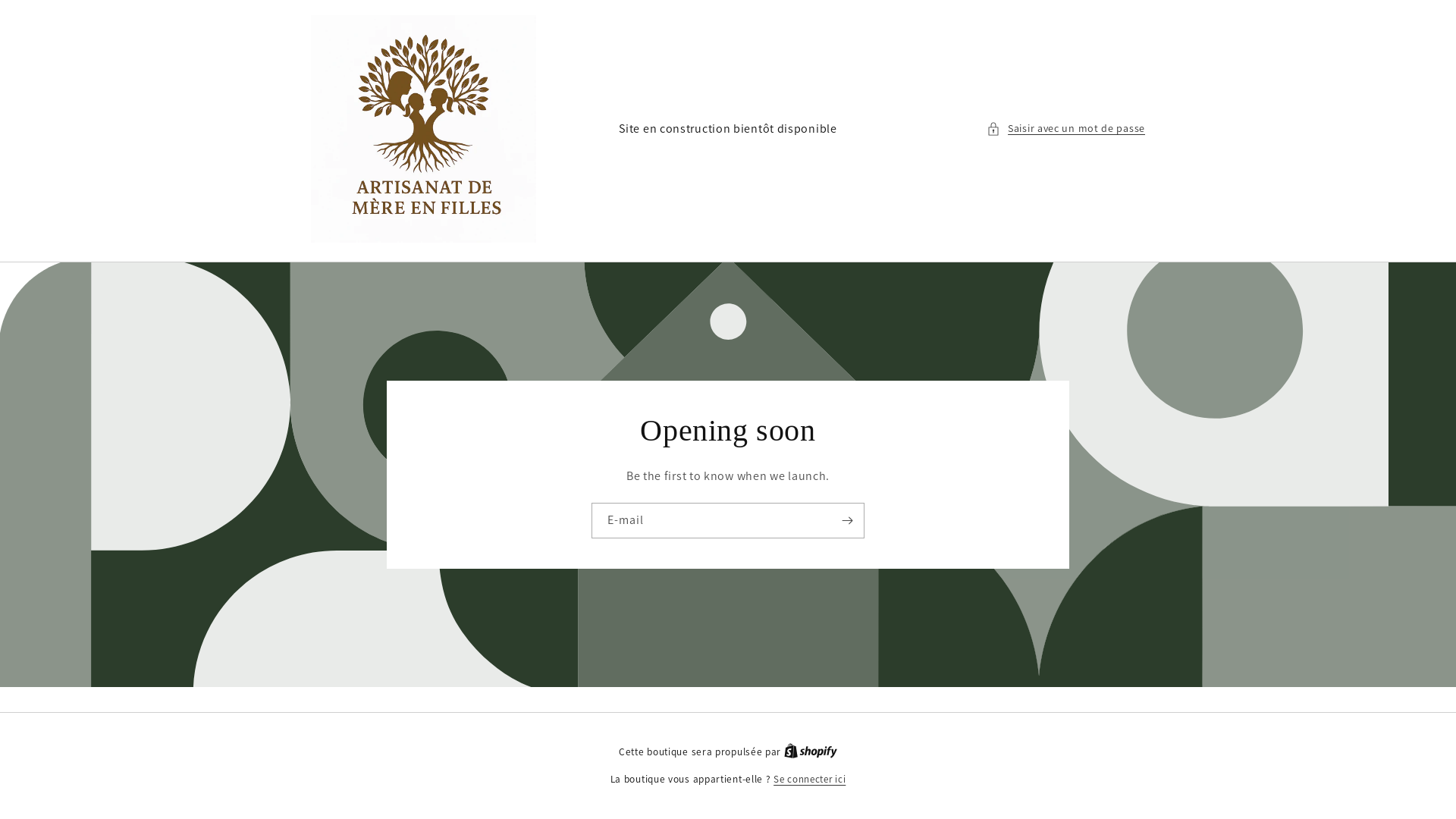 website screenshot of https://artisanatdemereenfilles.fr/