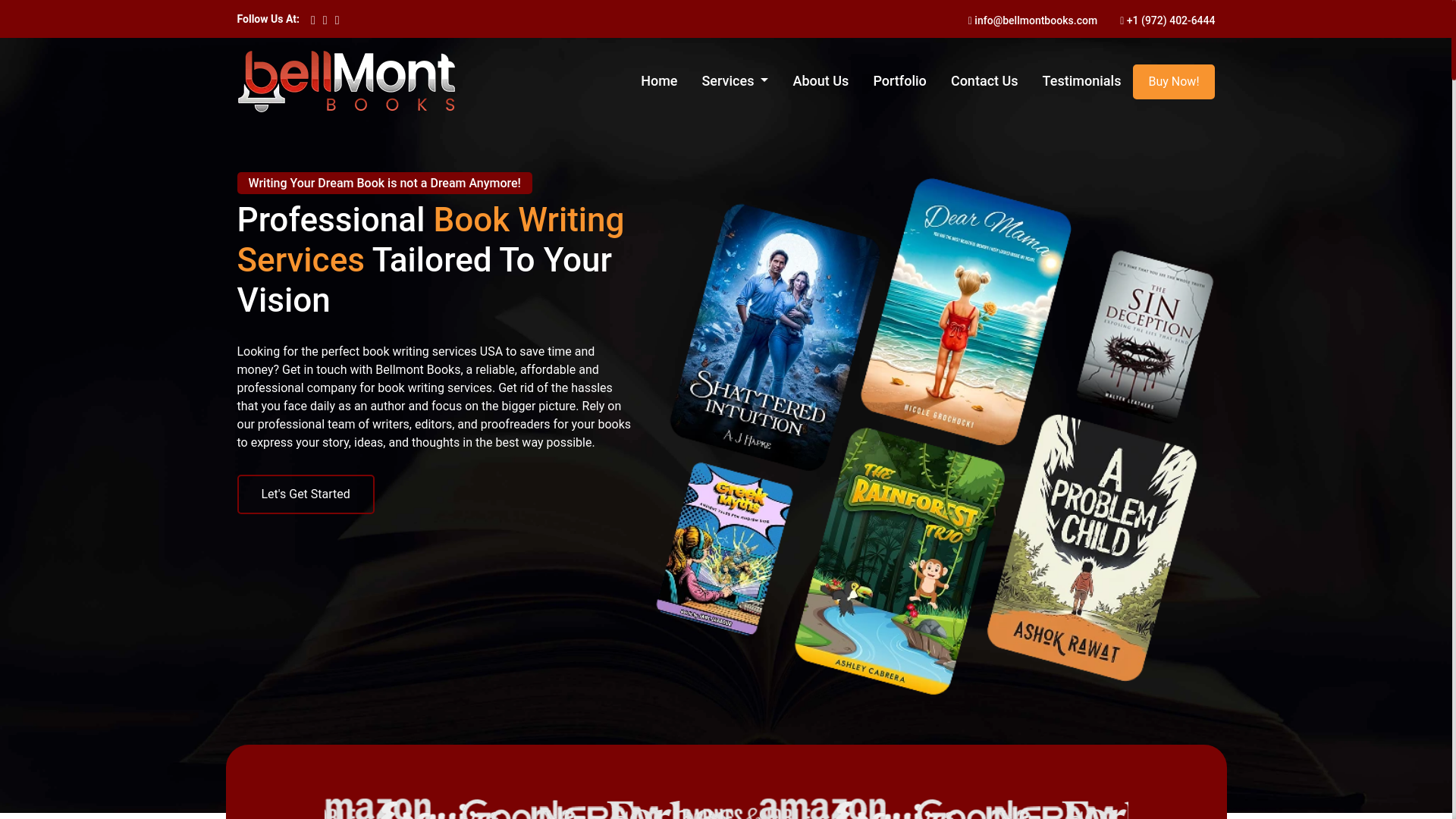 website screenshot of https://bellmontbooks.com/
