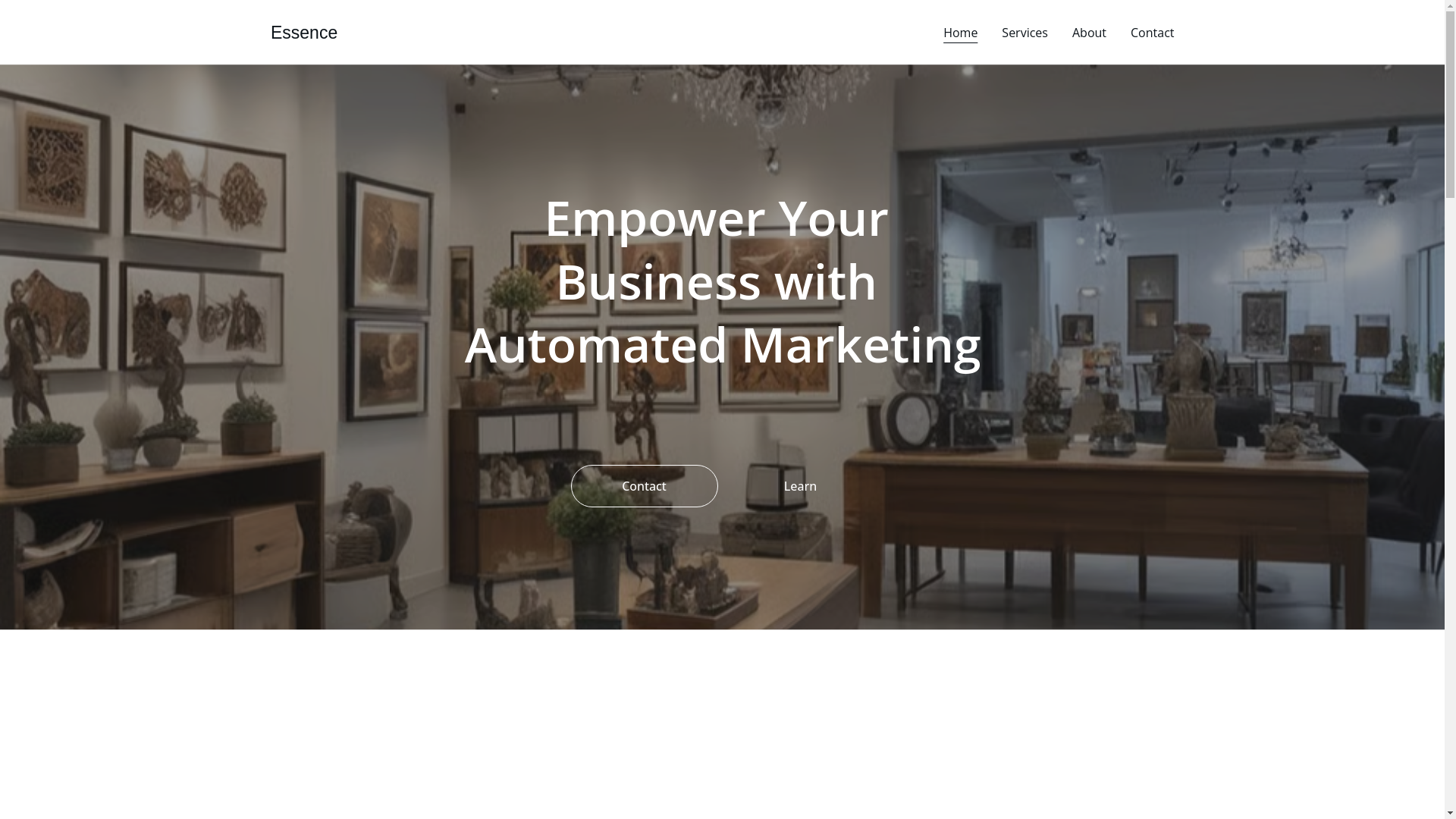 website screenshot of https://esssencmaketing.com/