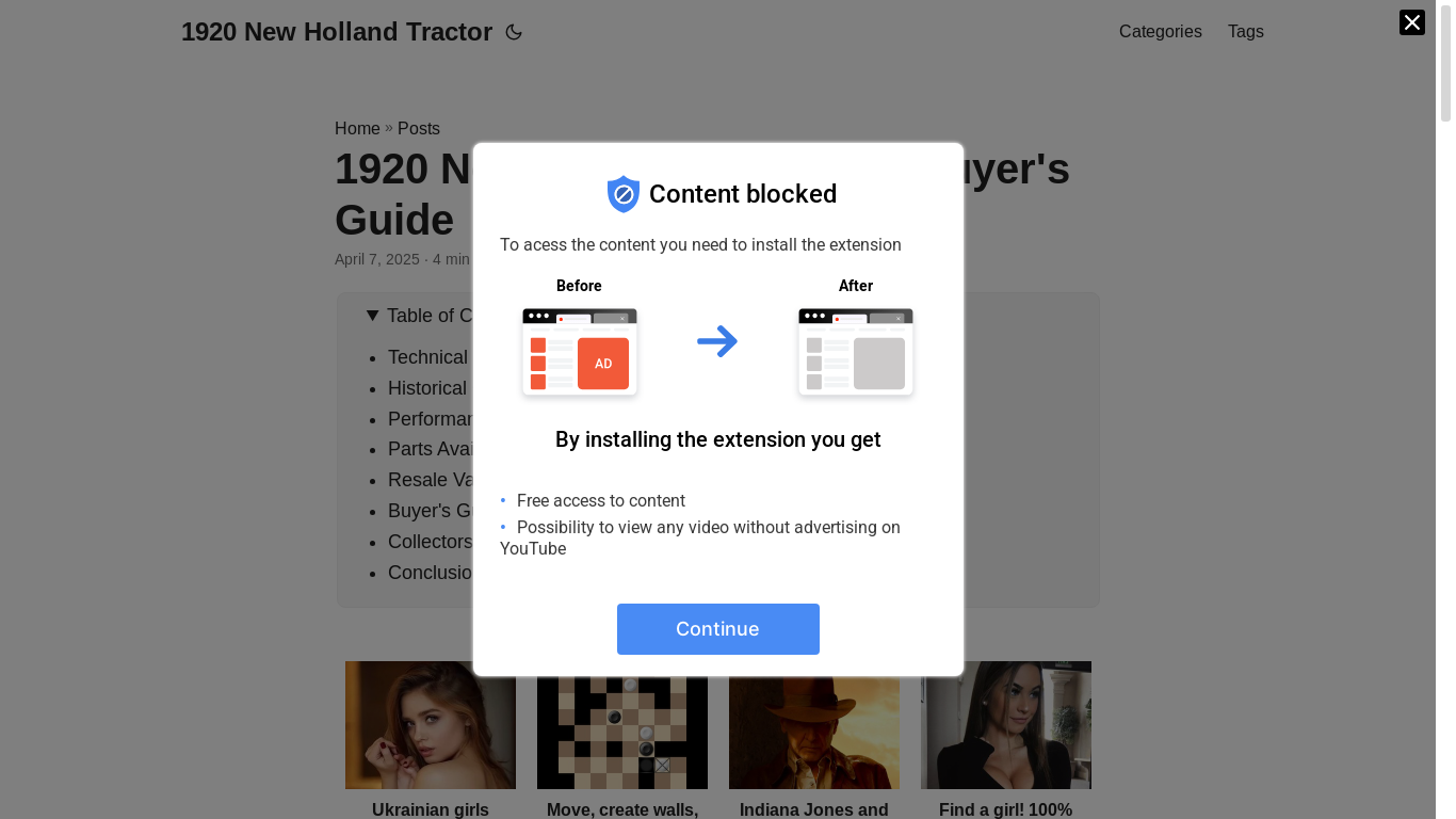 website screenshot of https://1920-new-holland-tractor.pages.dev/
