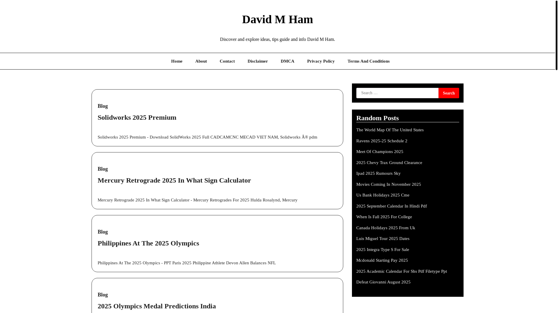 website screenshot of https://davidmhamb.pages.dev/