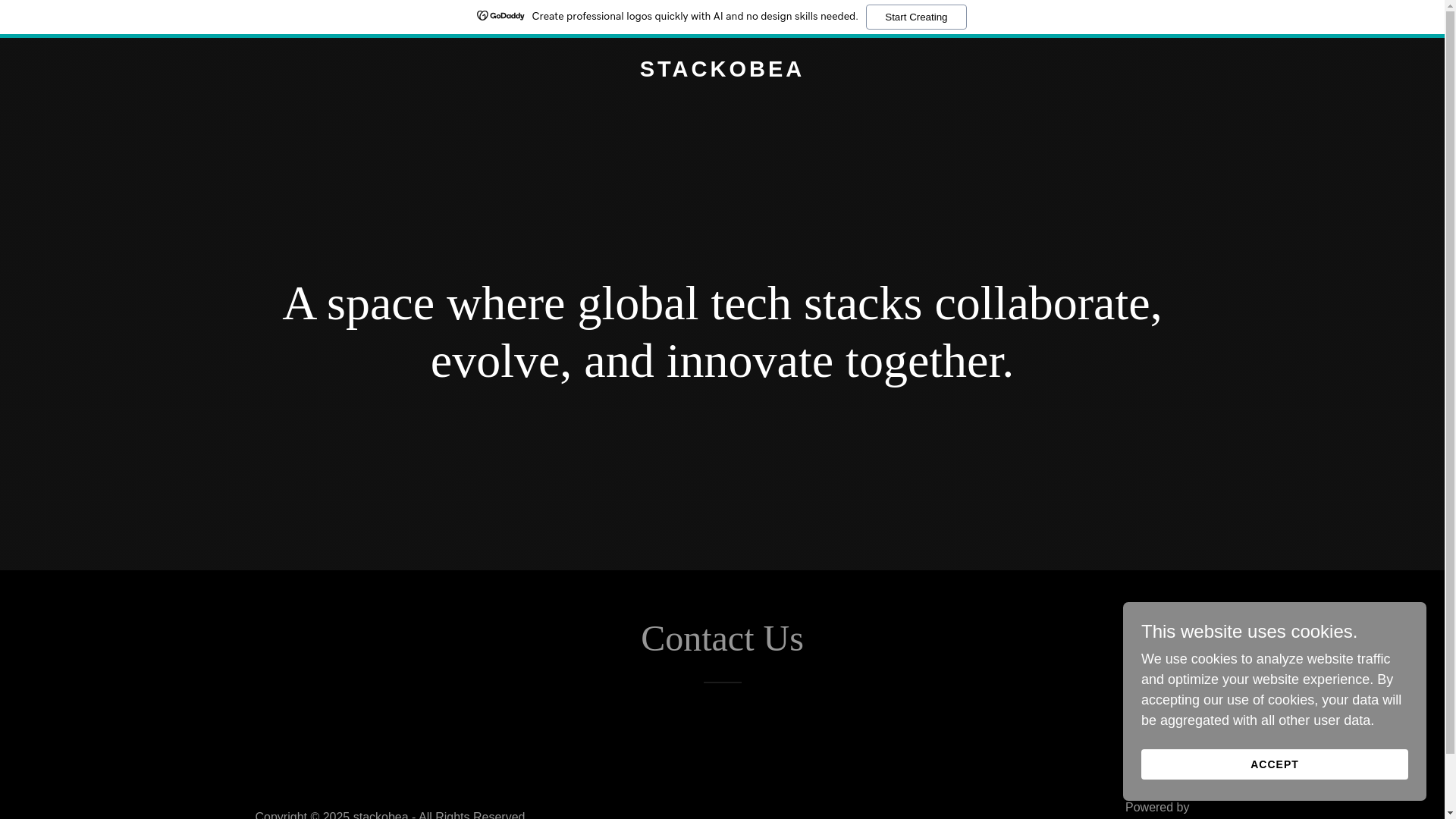 website screenshot of https://stackobea.com/