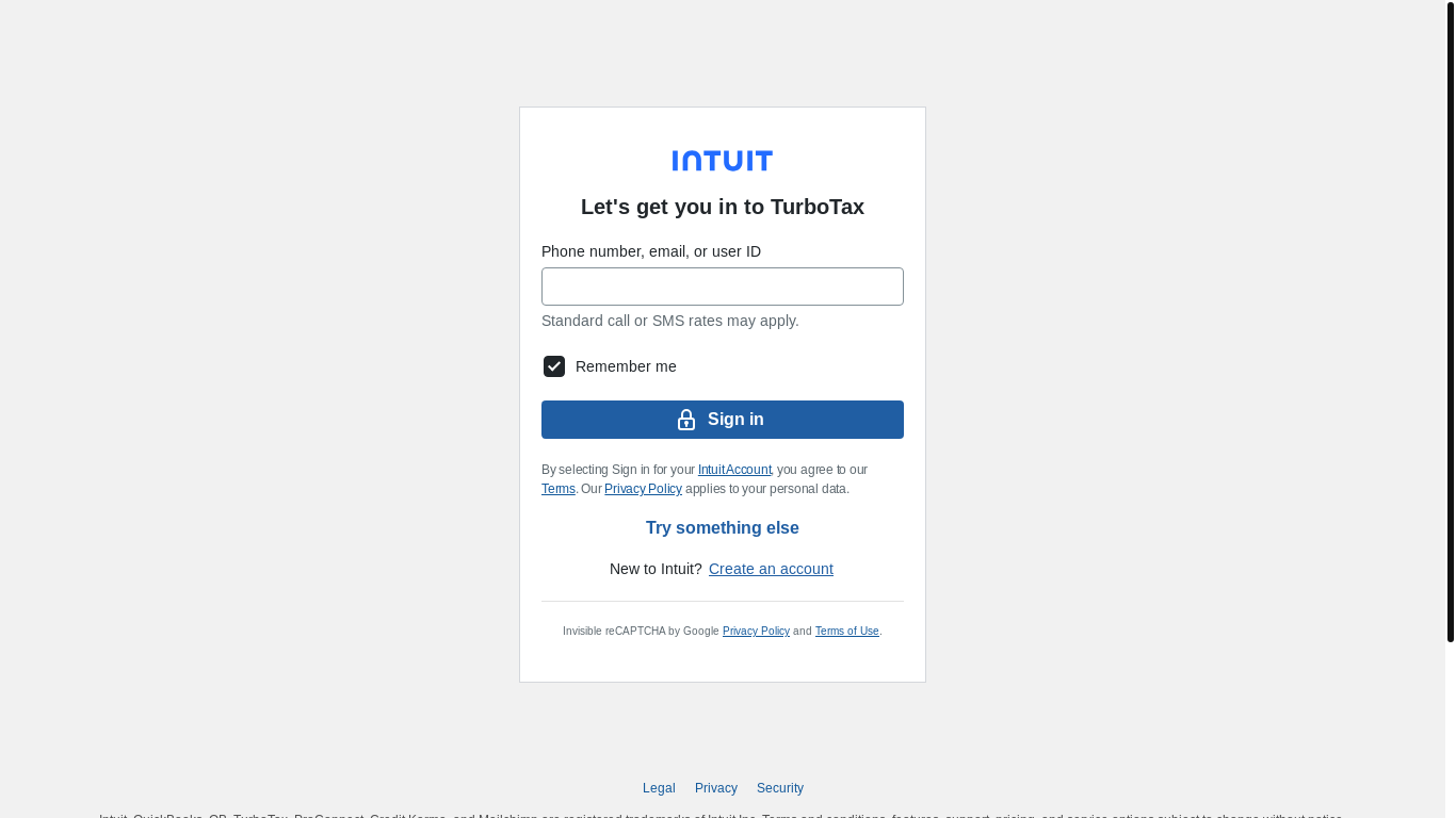 website screenshot of https://myturbotax.intuit.com/
