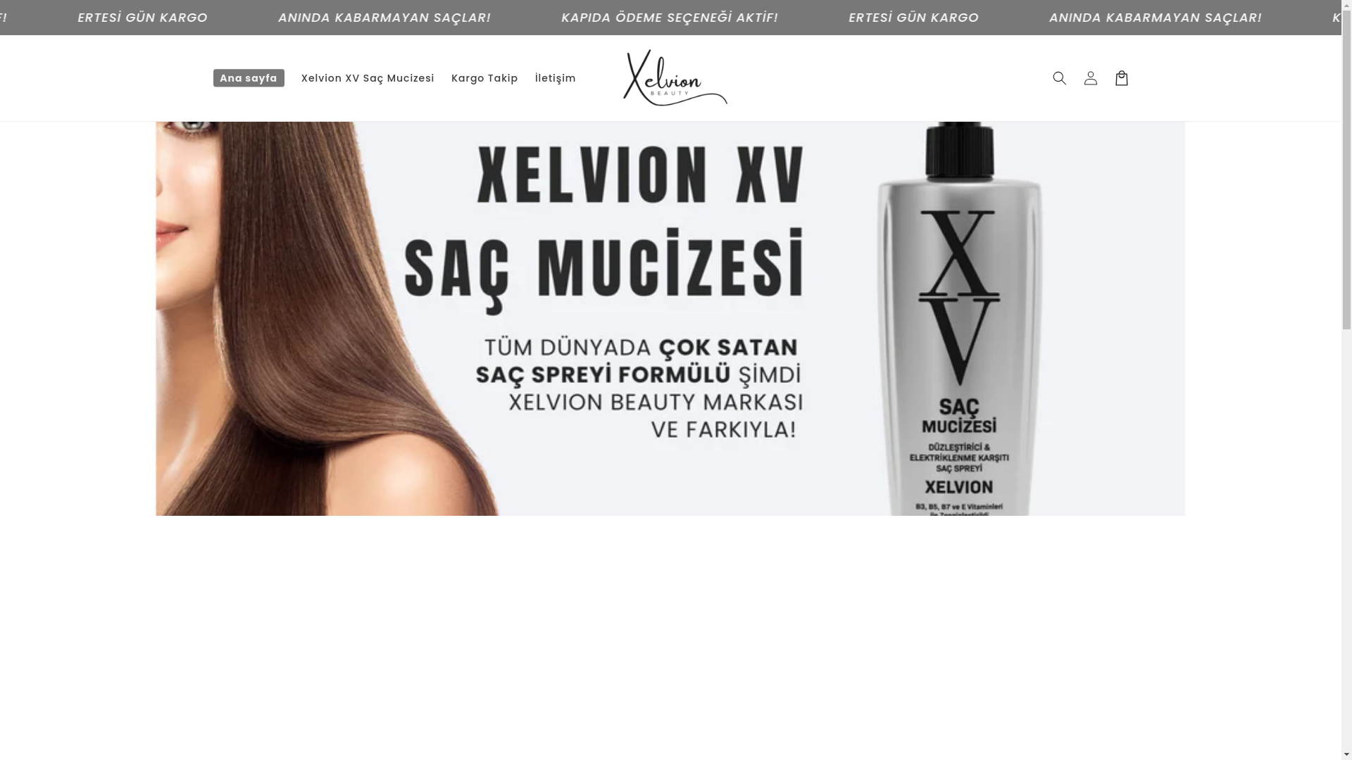 website screenshot of https://xelvionbeauty.com.tr/