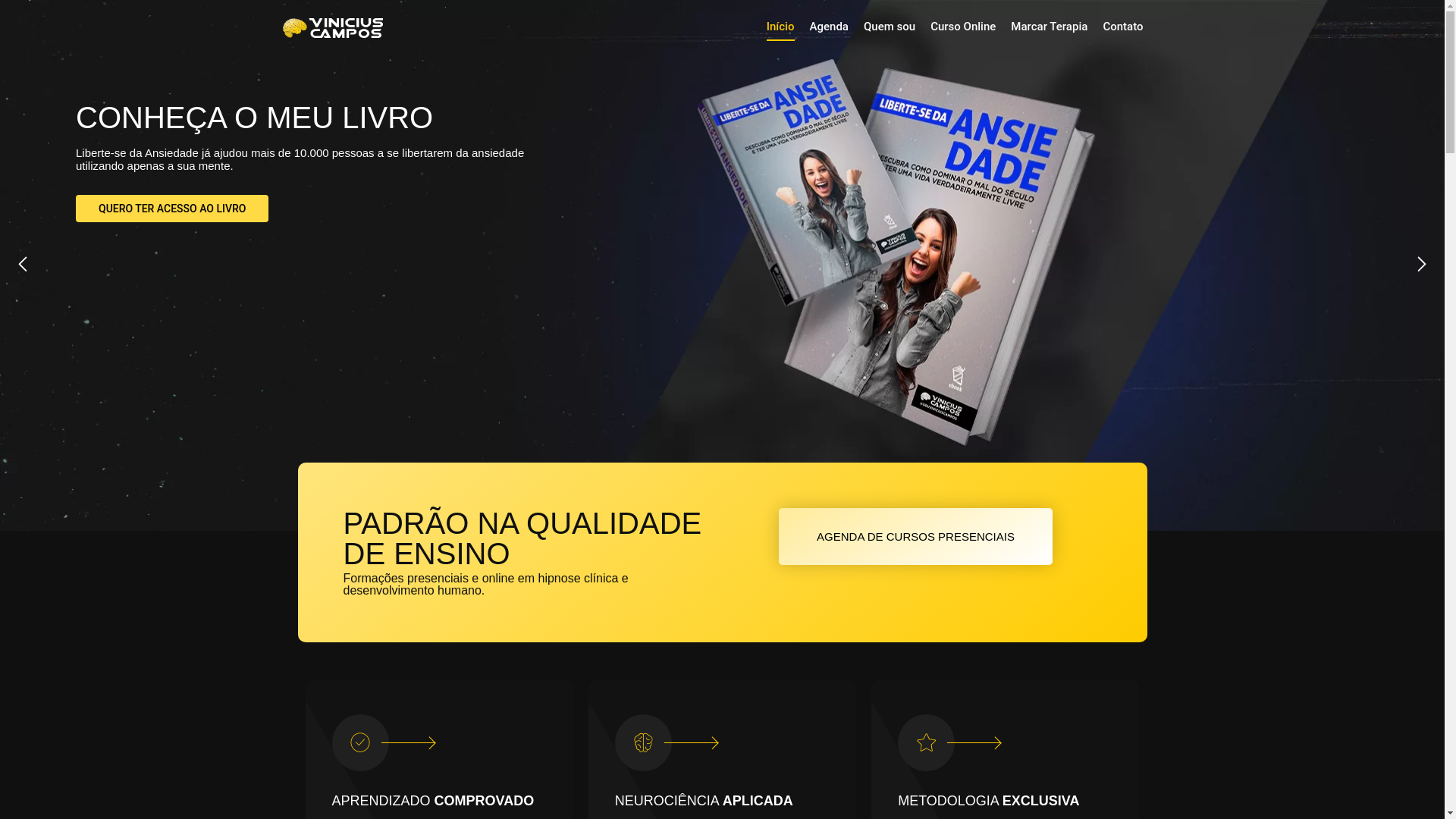 website screenshot of https://institutoviniciuscampos.com/