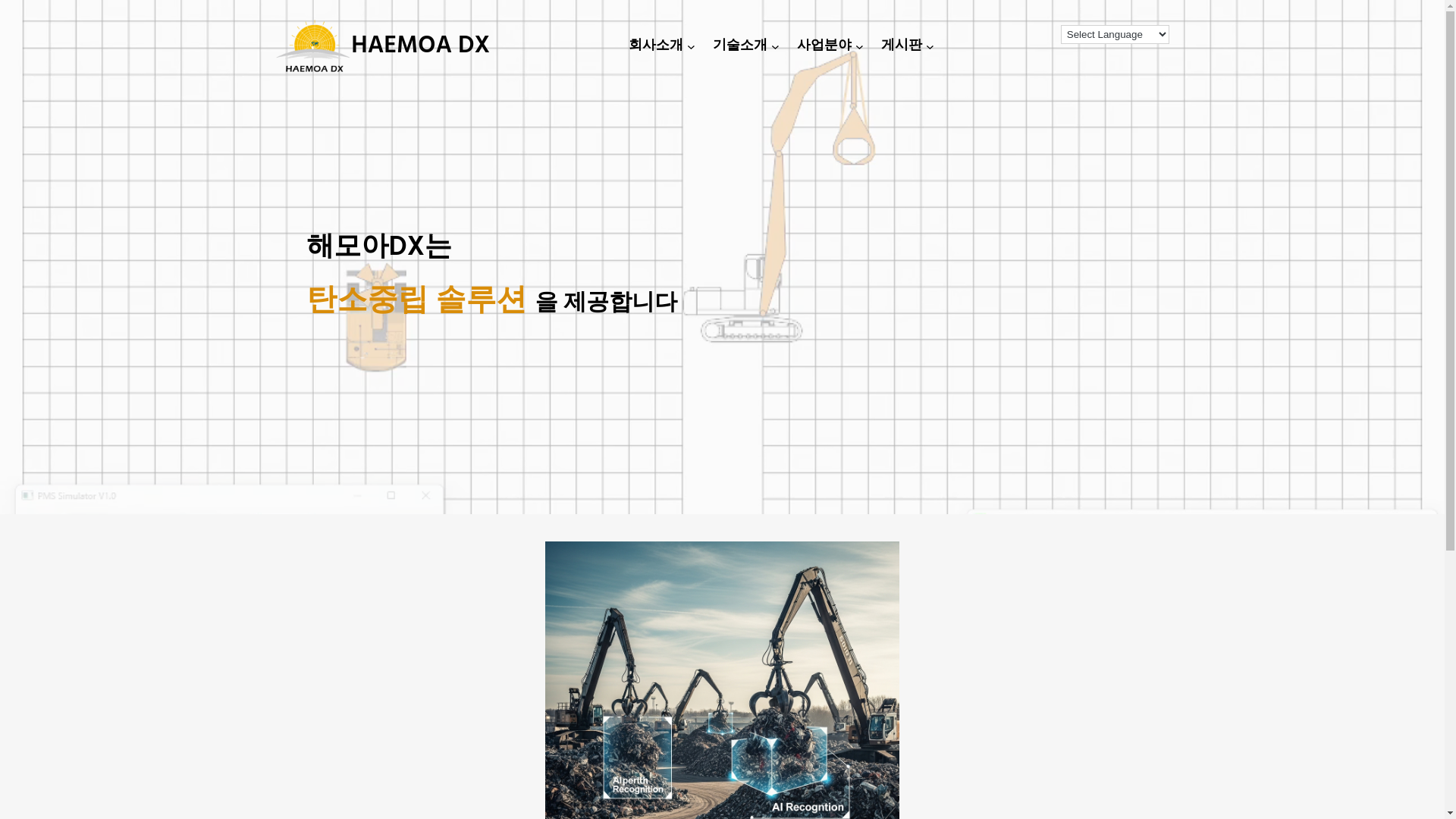website screenshot of https://haemoadx.co.kr/