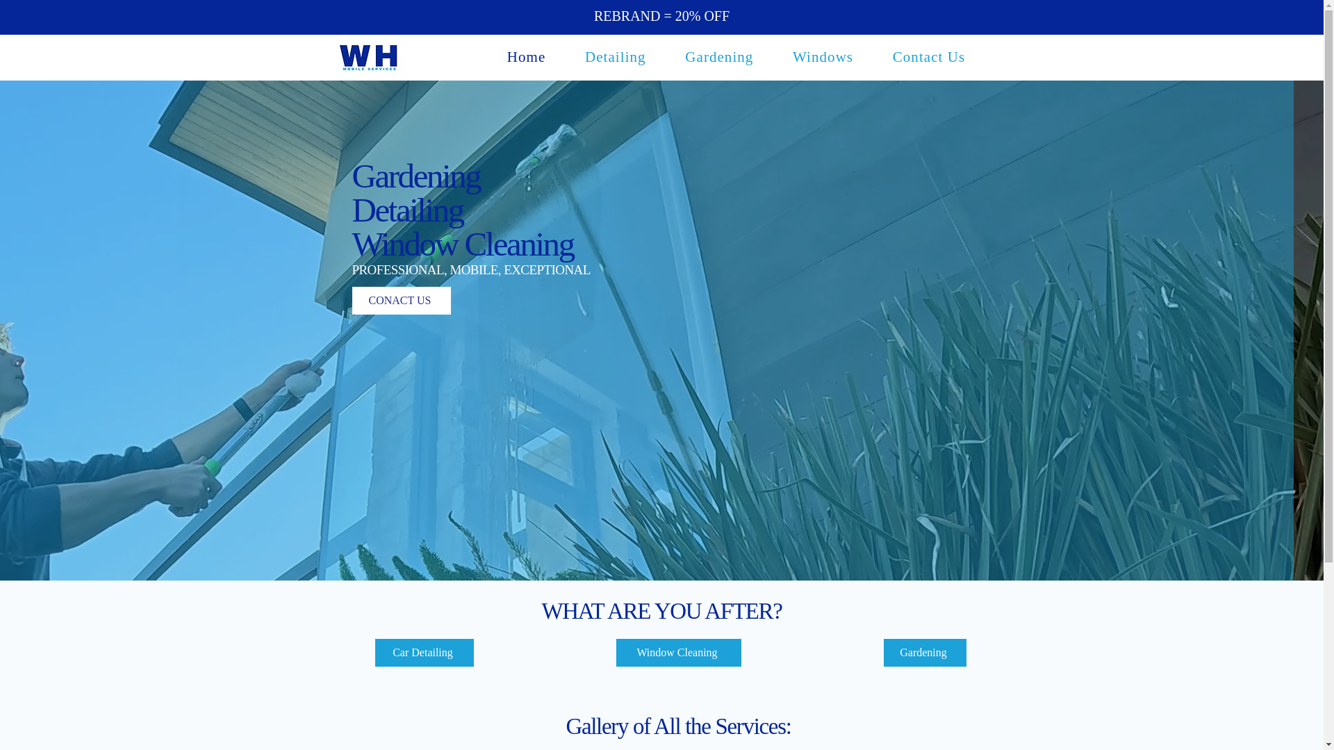 website screenshot of https://whmobileservices.com.au/