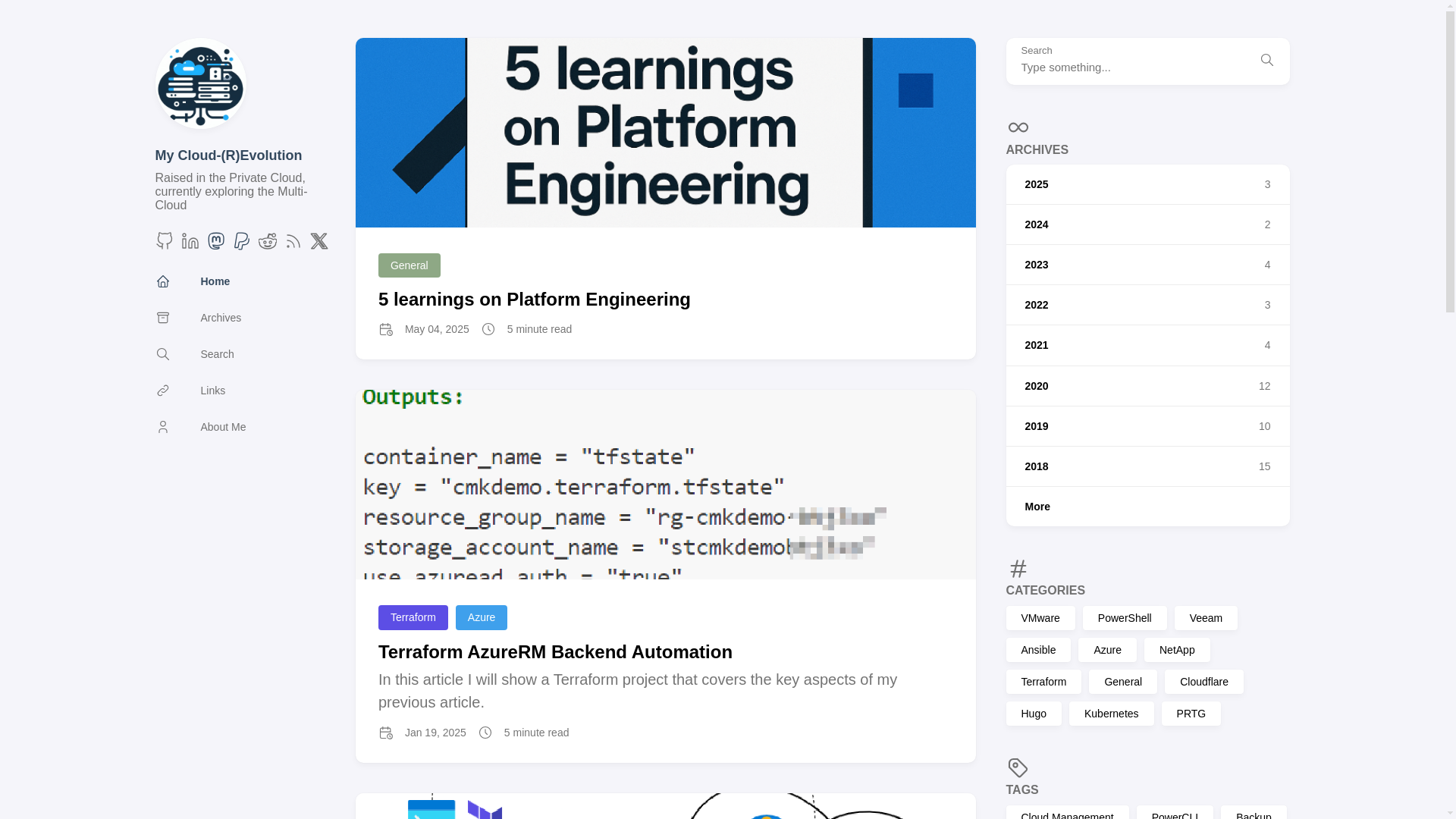website screenshot of https://static-mycloudrevolution.pages.dev/