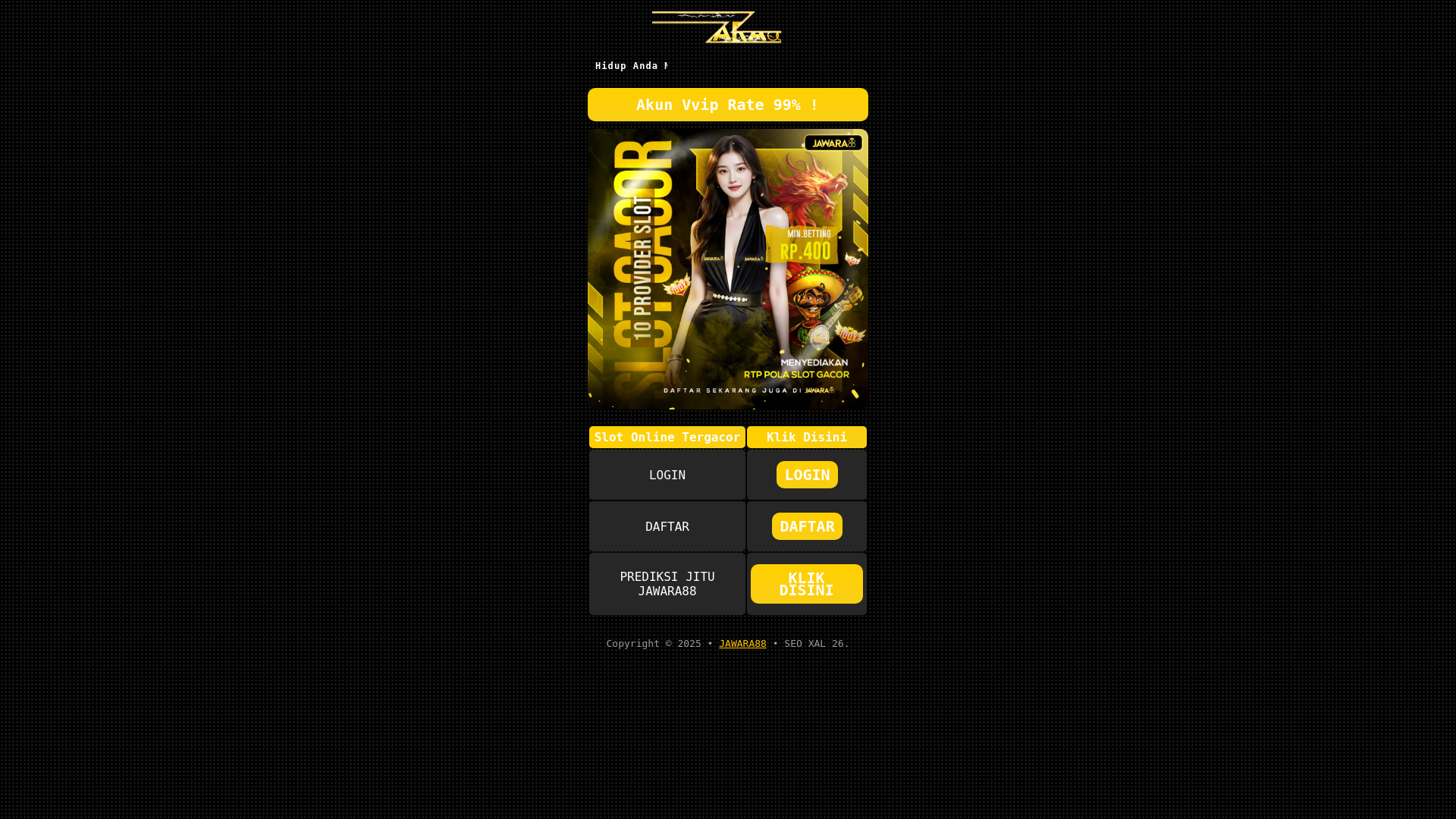 website screenshot of https://jawara88-slotthailandamp.pages.dev/