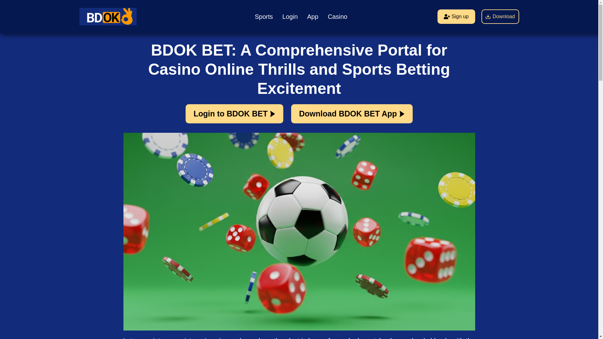 website screenshot of https://bdok-bet.com/