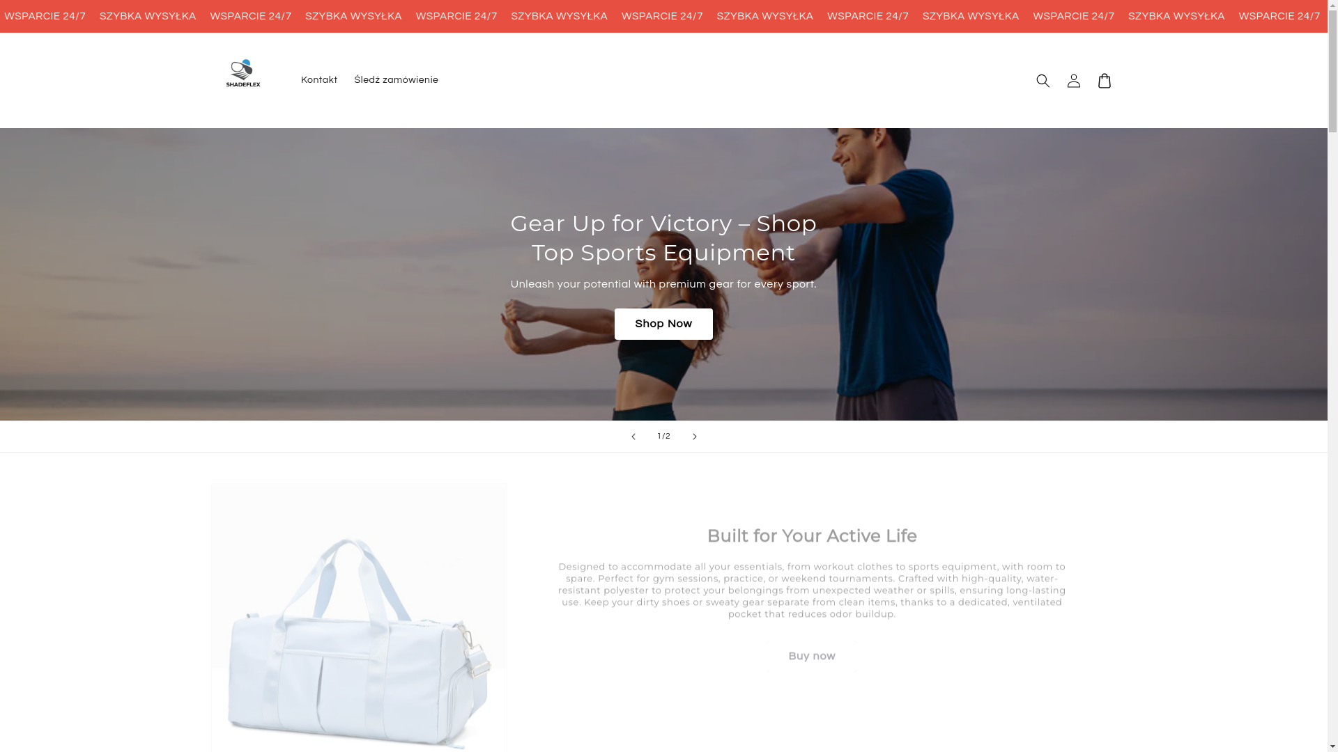 website screenshot of https://shadeflex.pl/