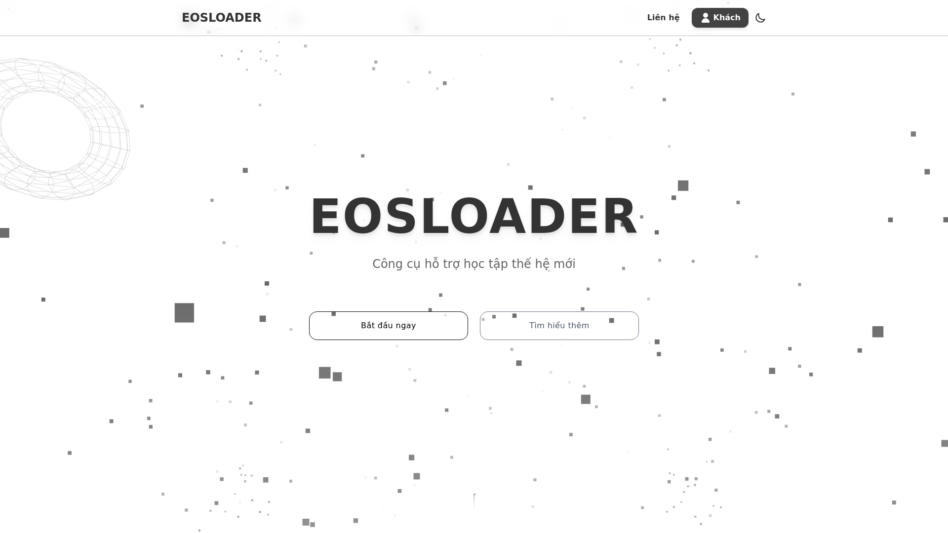 website screenshot of https://eosloader-v2.pages.dev/