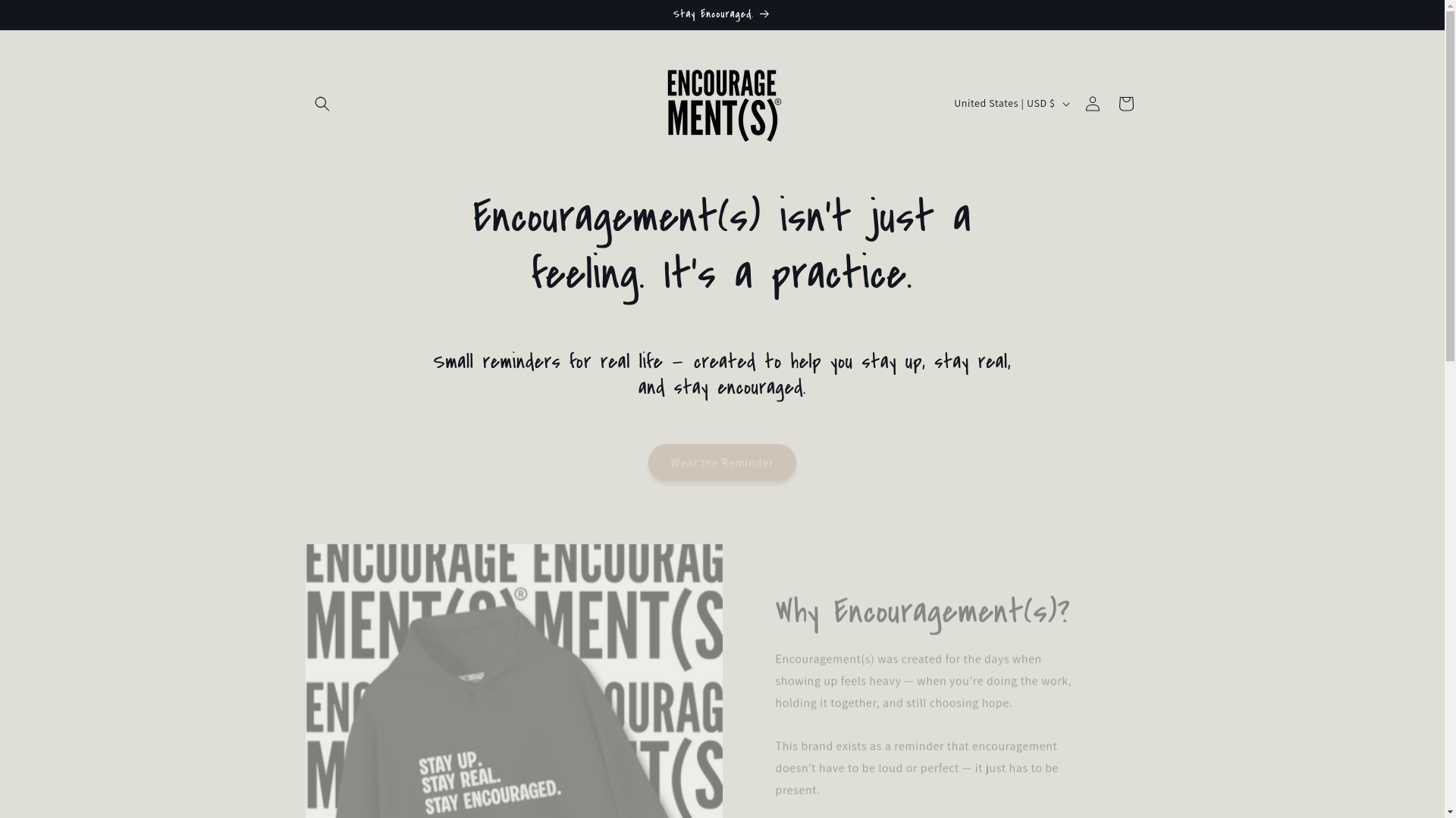 website screenshot of https://encouragementsco.com/