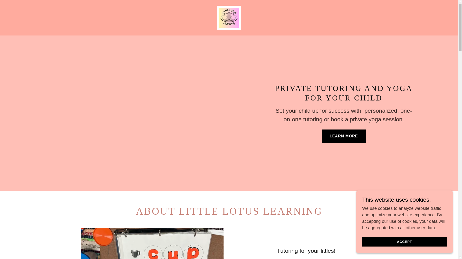 website screenshot of https://littlelotuslearning.org/