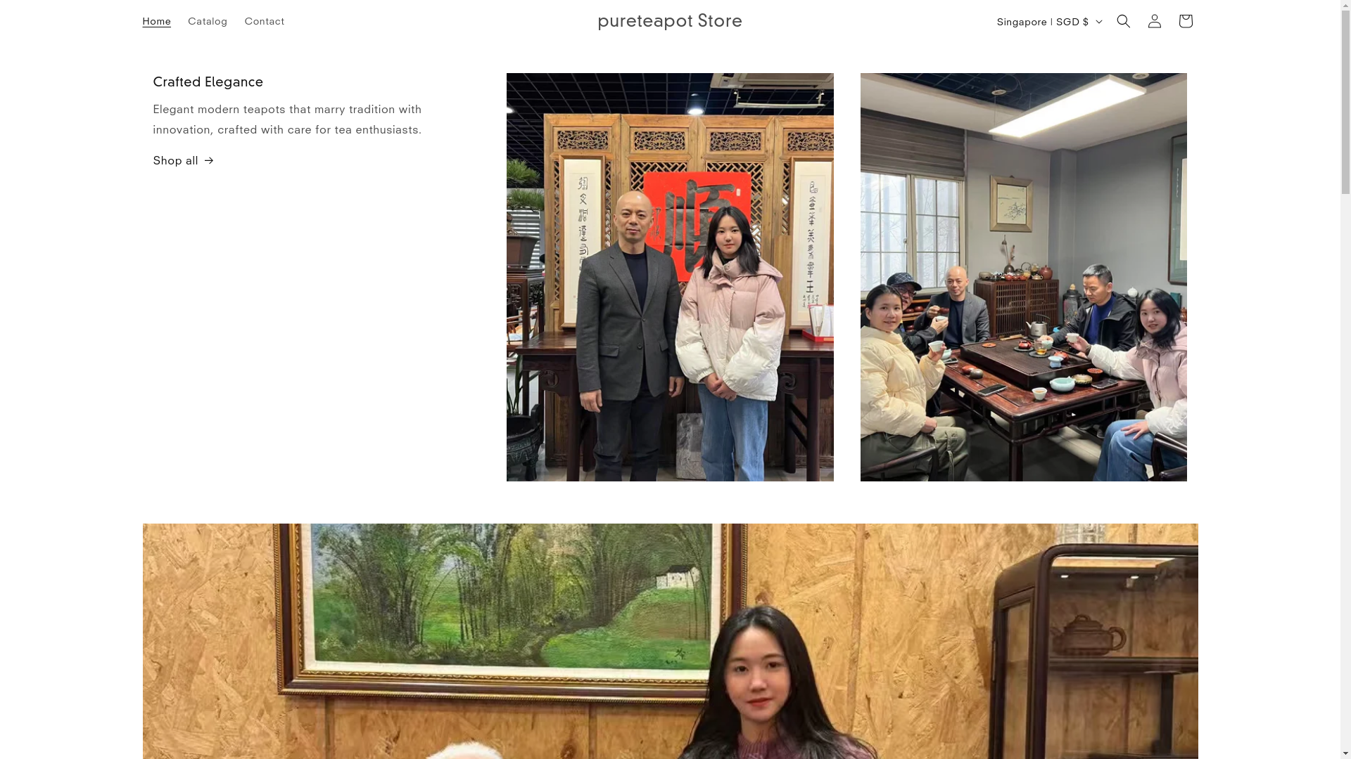 website screenshot of https://pureteapot.com/