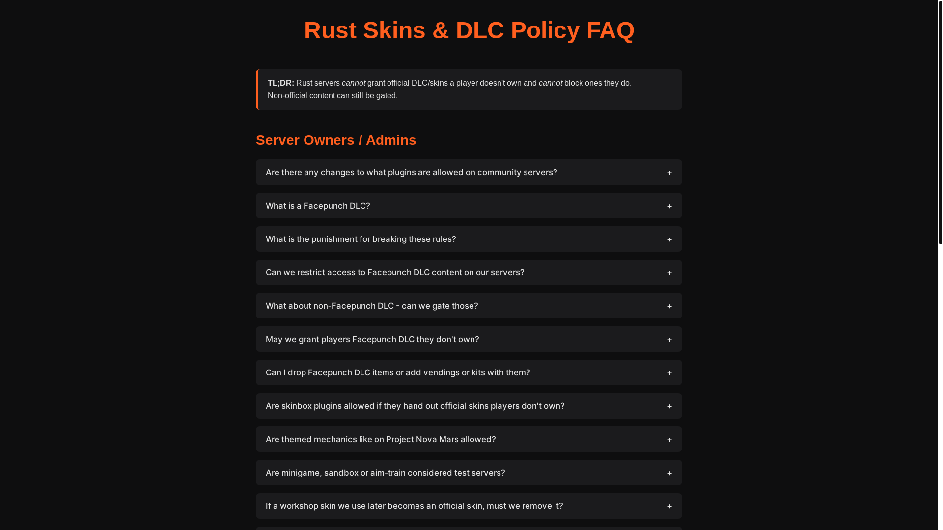 website screenshot of https://facepunch-policy-changes.pages.dev/