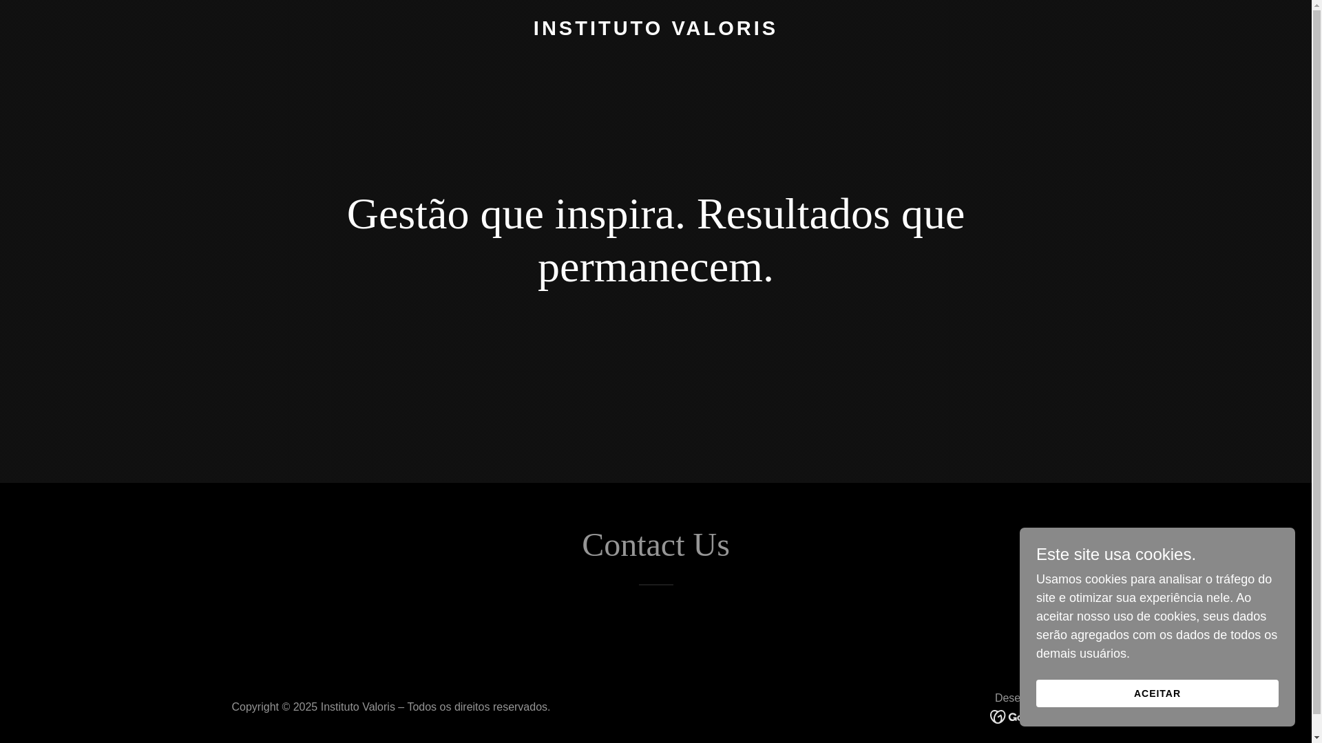 website screenshot of https://institutovaloris.org/