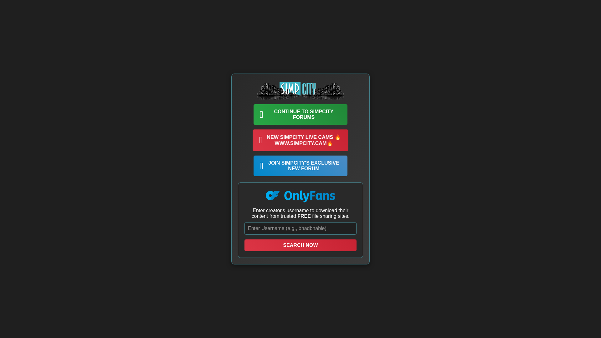 website screenshot of https://simpcity.au/