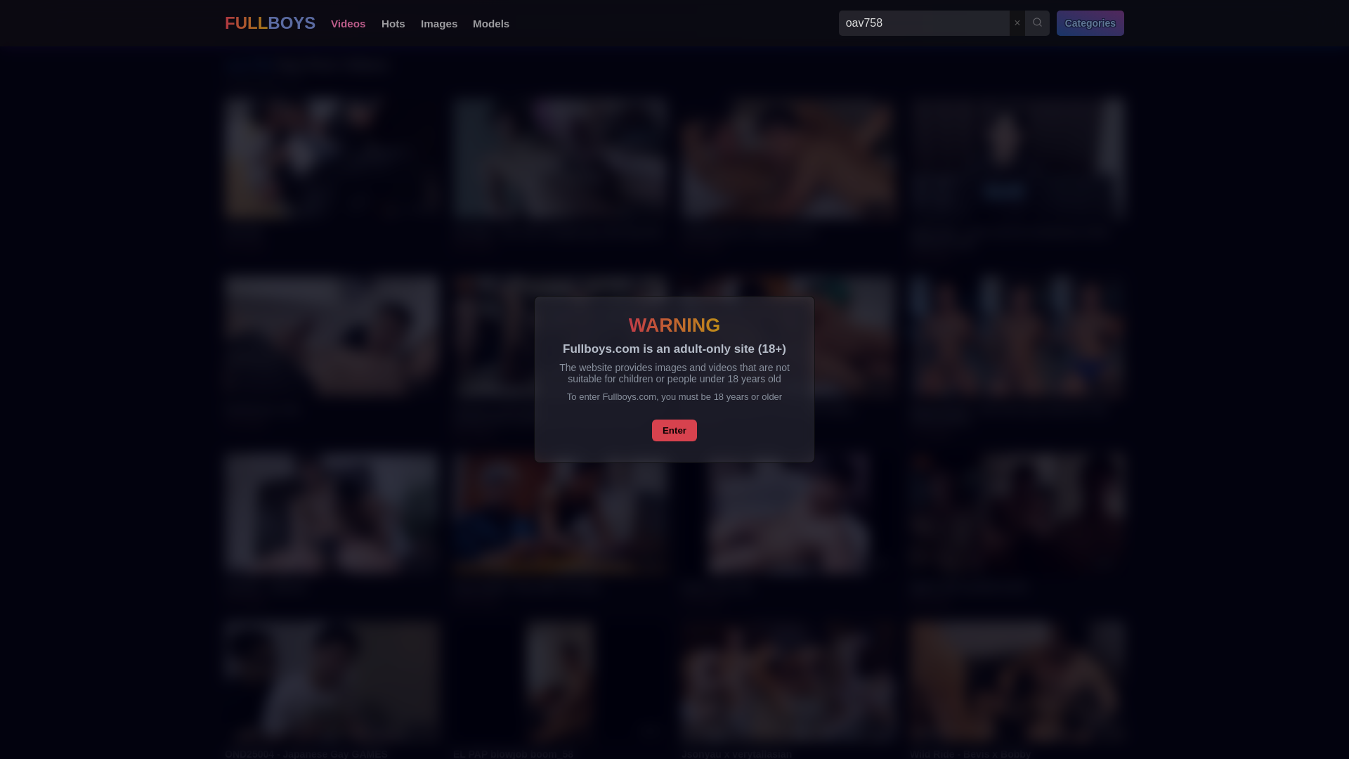 website screenshot of https://fullboys.com/home?search=OAV758