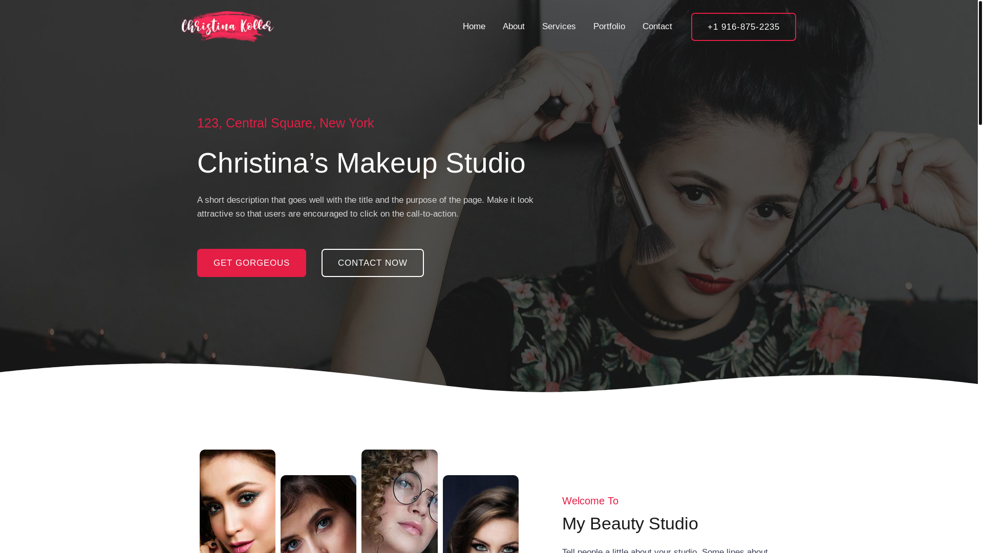 website screenshot of https://blushandgroom.co.uk/