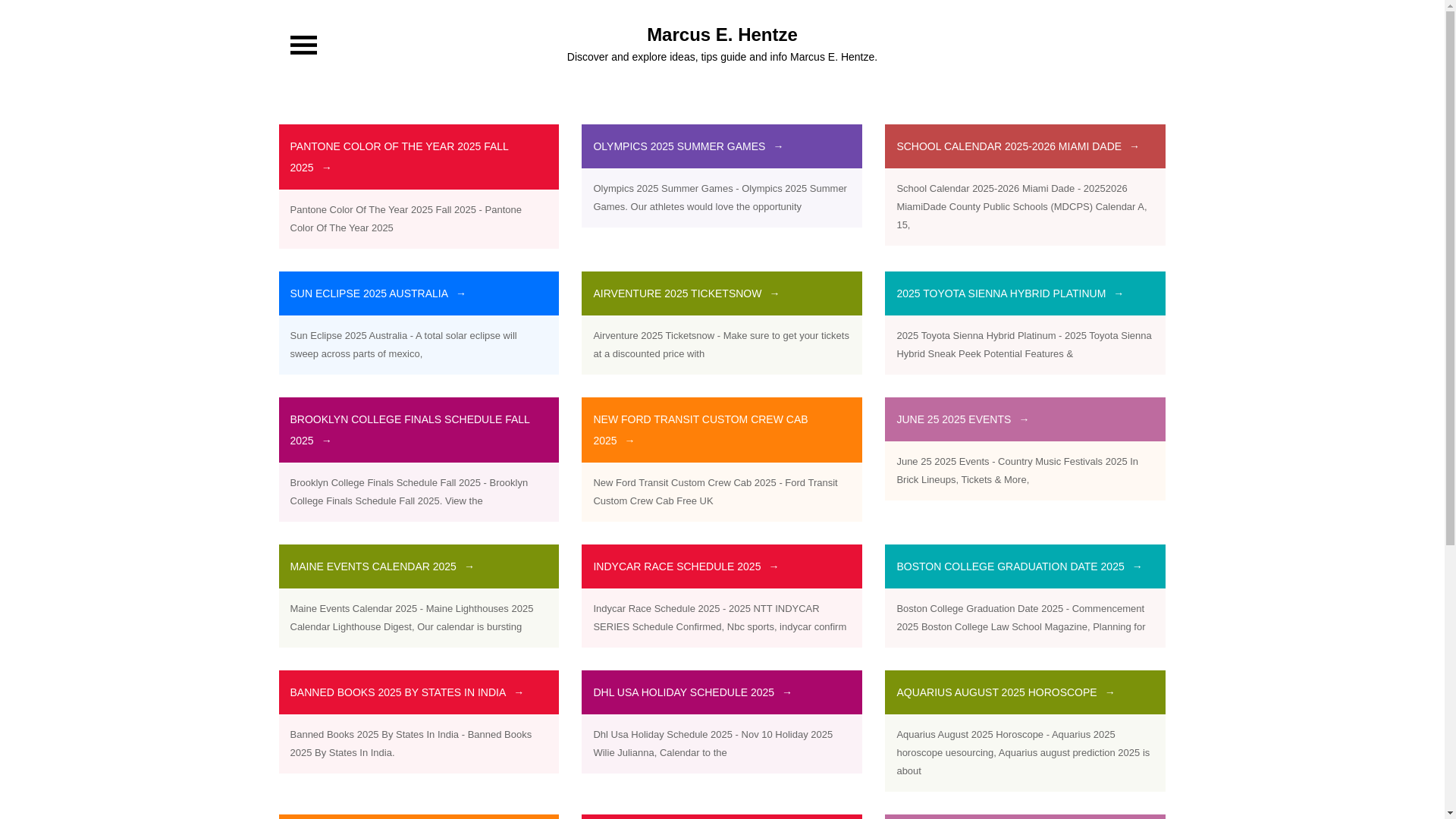 website screenshot of https://marcusehentze.pages.dev/