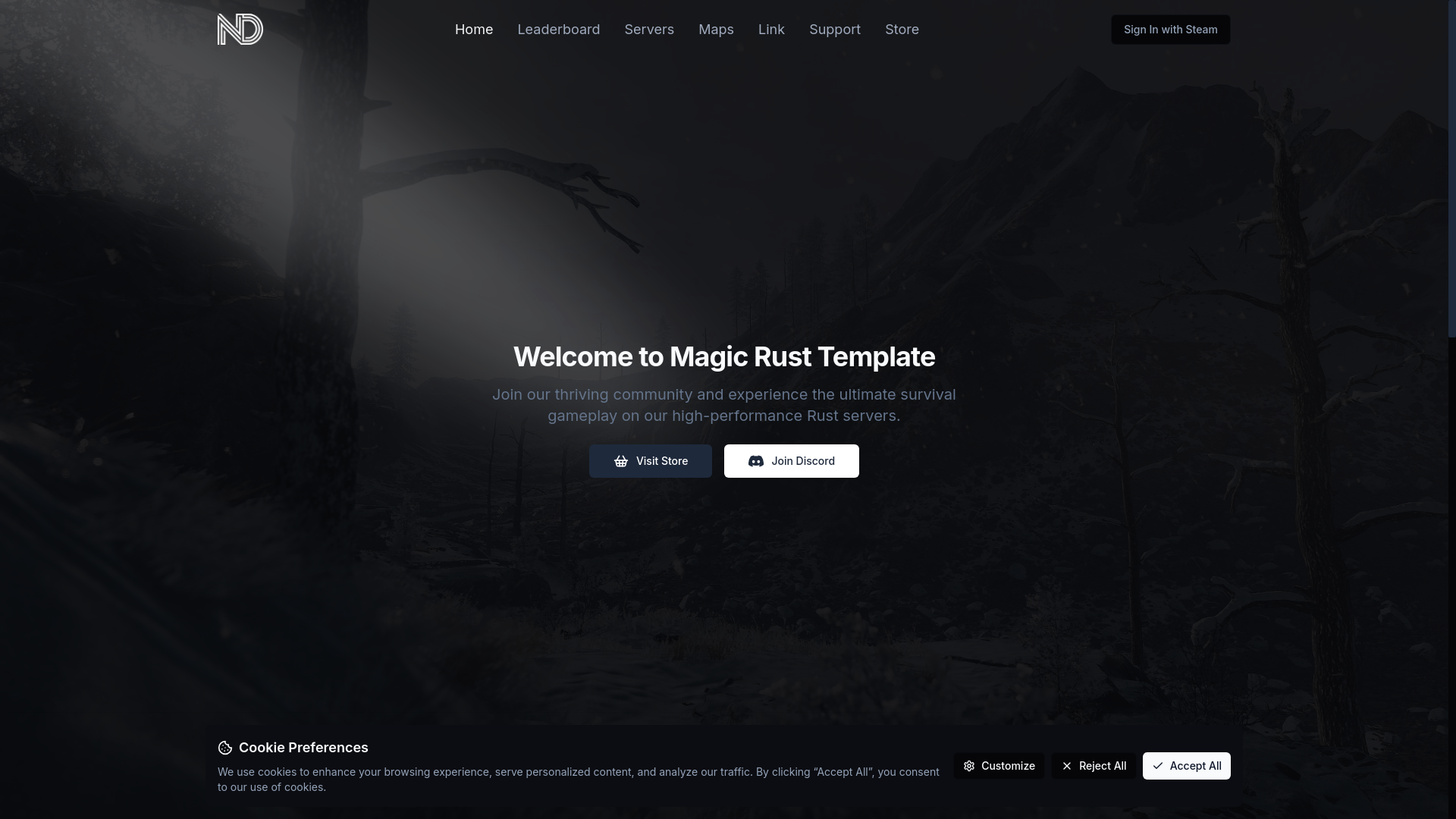 website screenshot of https://valityrust.com/
