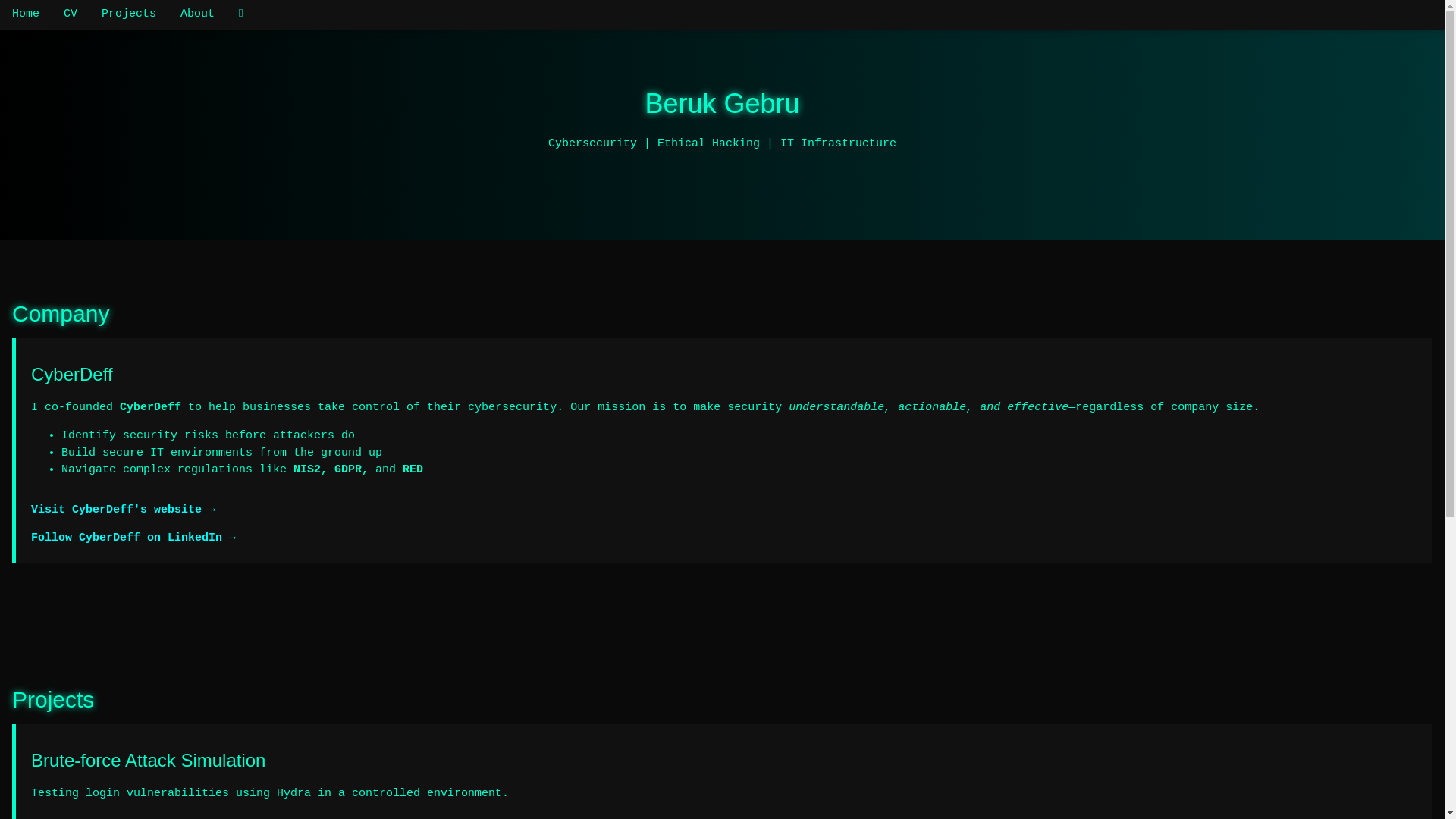 website screenshot of https://berukgebru.com/