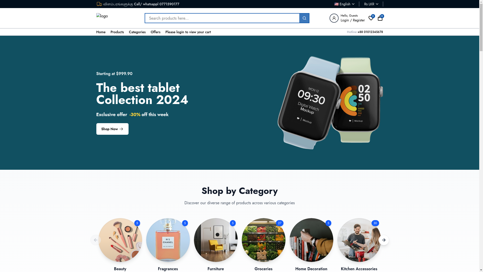 website screenshot of https://visinawasales.com/
