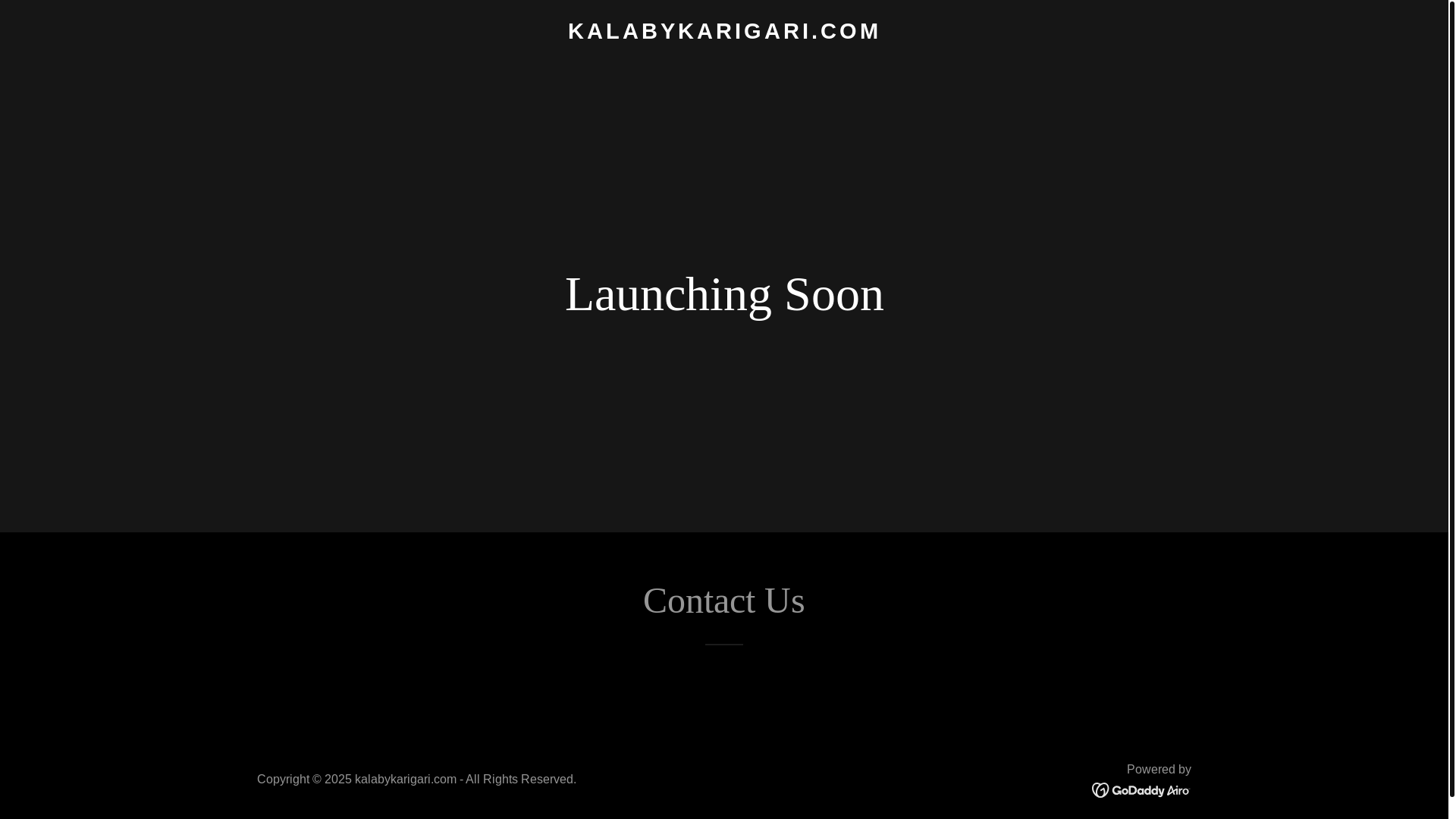 website screenshot of https://kalabykarigari.com/
