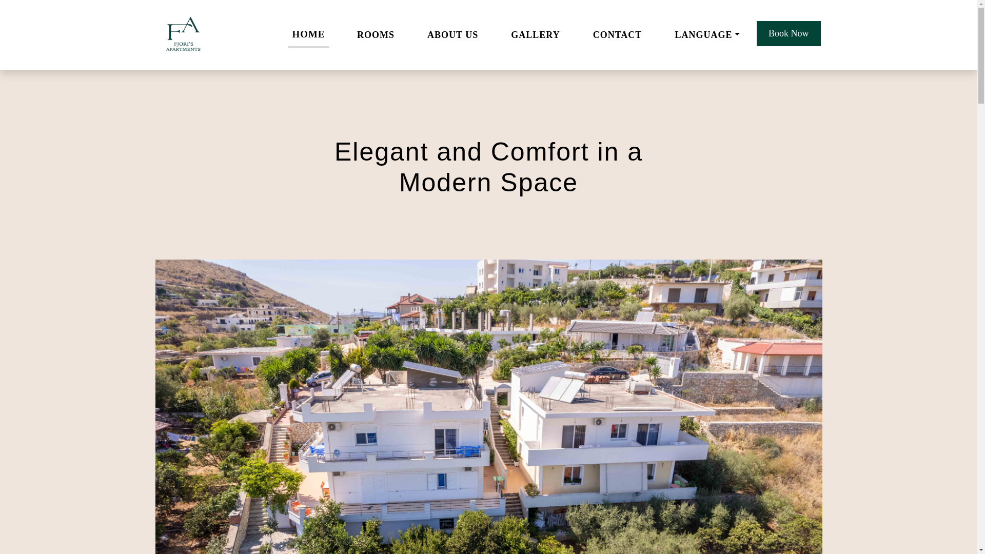 website screenshot of https://fjorin-apartments.al/