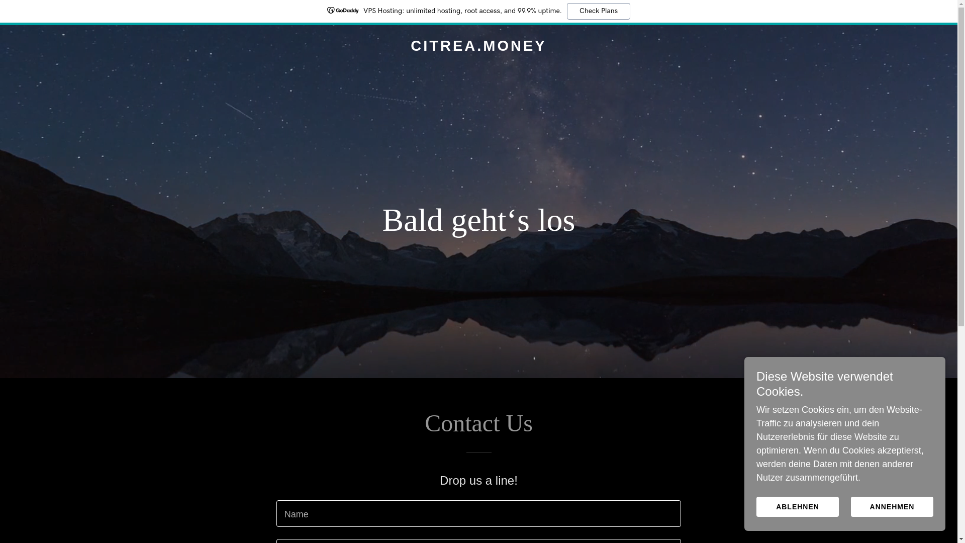 website screenshot of https://citrea.money/