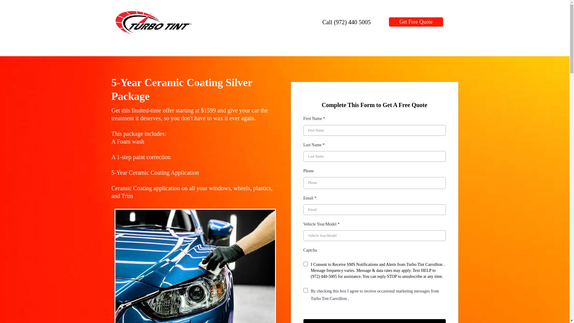 website screenshot of https://turbotintcarrollton.com/