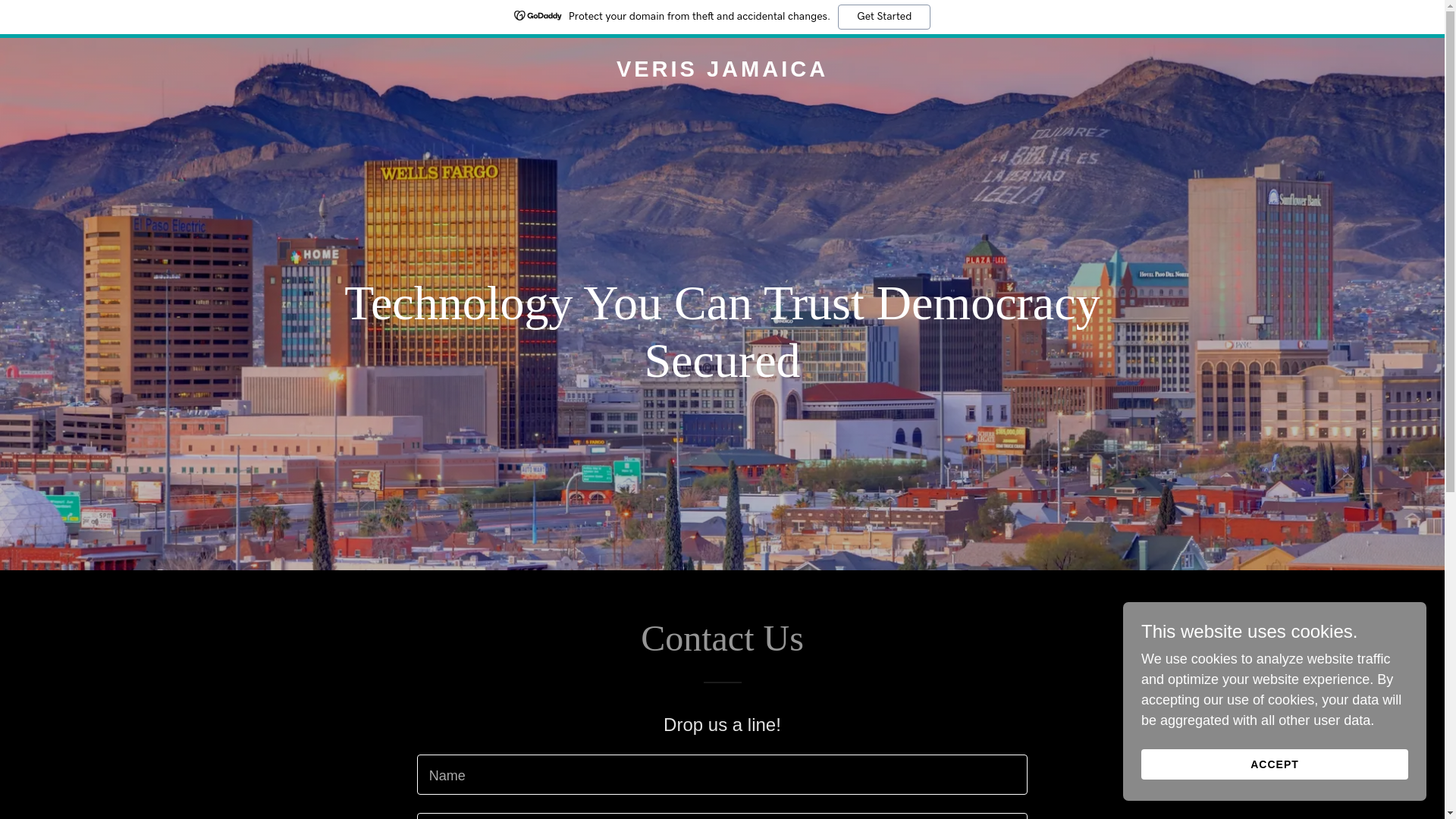 website screenshot of https://verisjamaica.com/