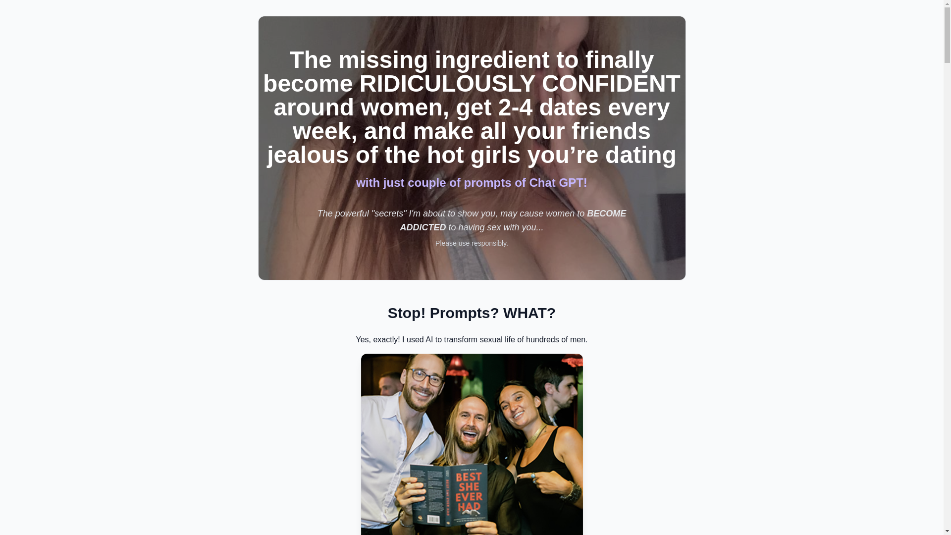 website screenshot of https://dating-prompts.pages.dev/