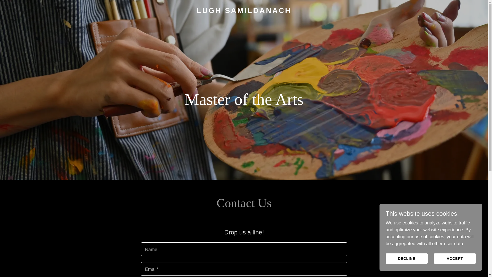 website screenshot of https://lughsamildanach.com/