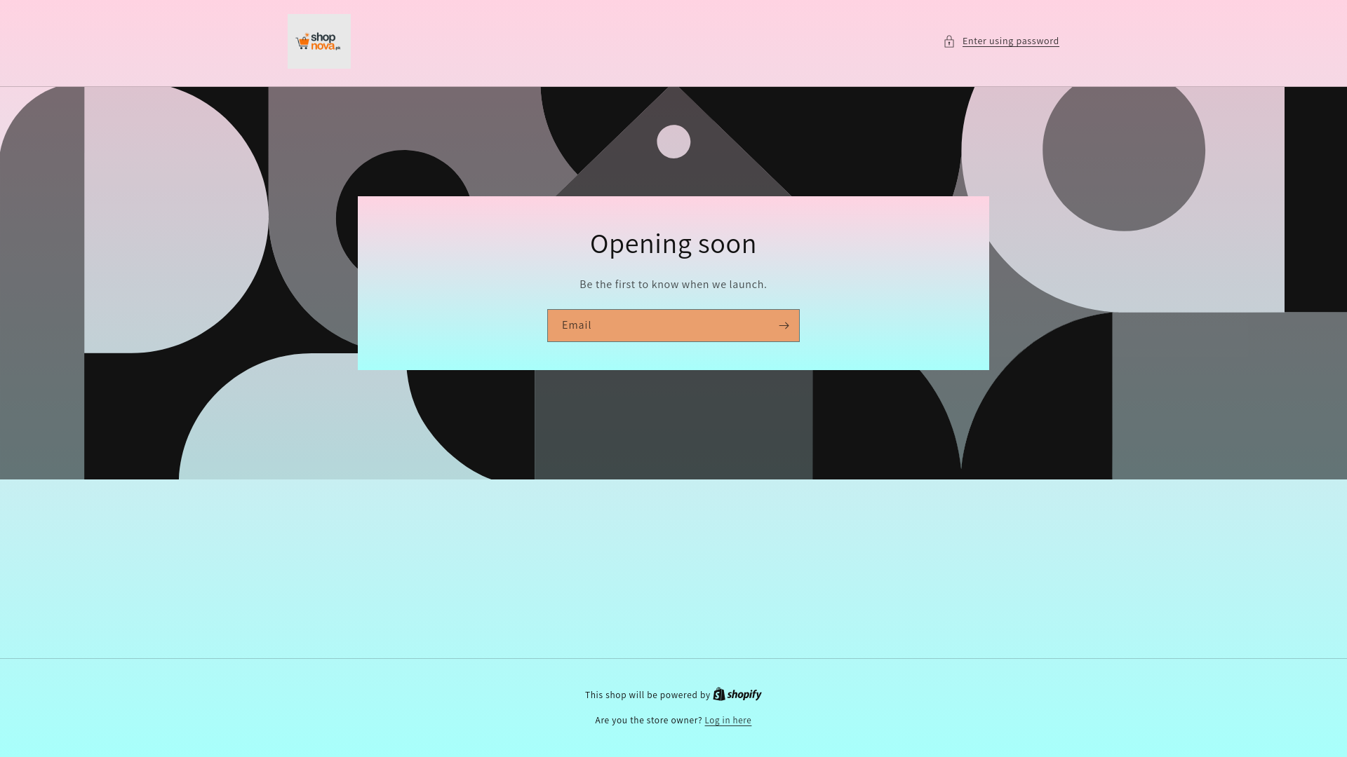 website screenshot of https://shopnova.pk/