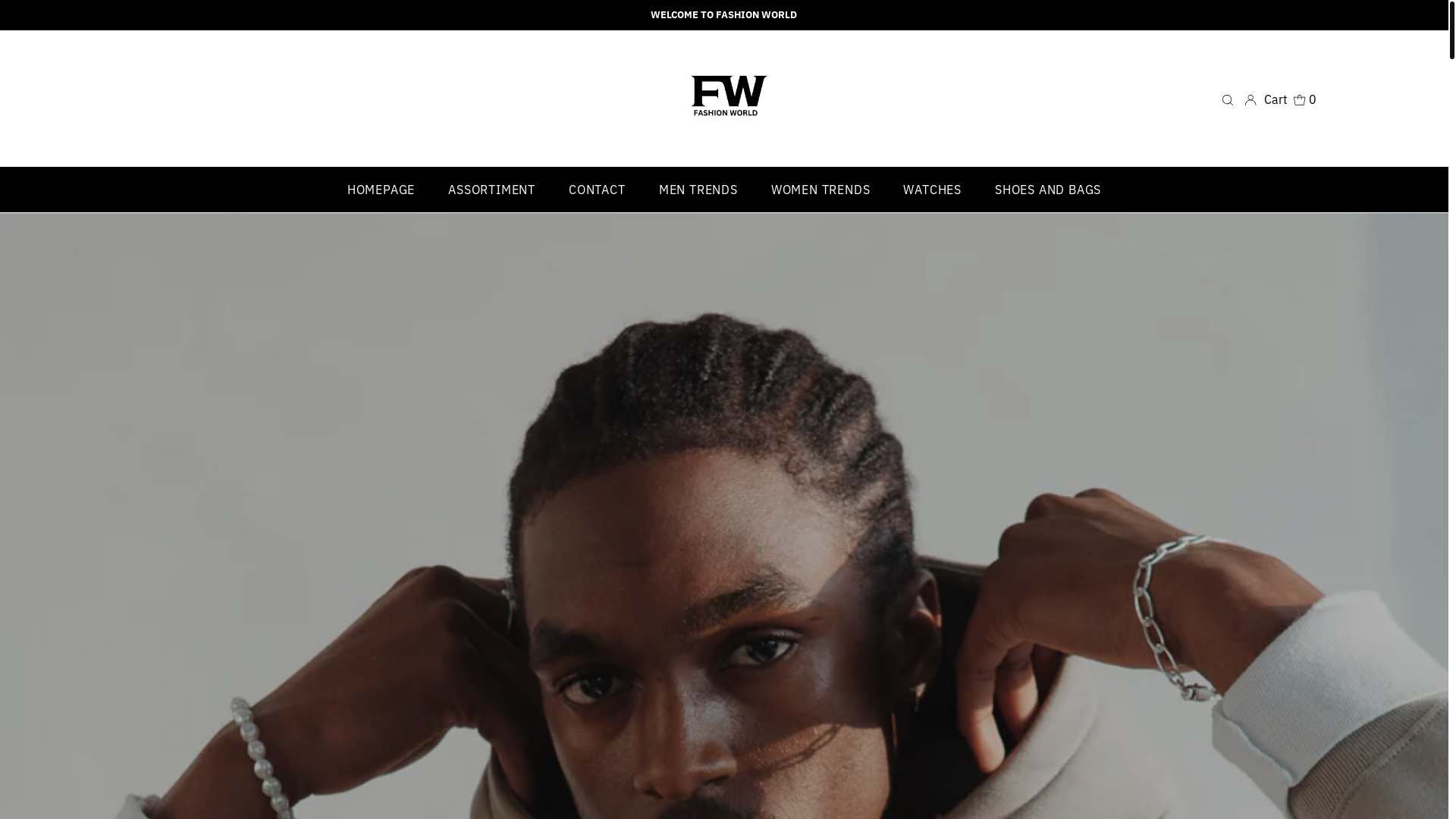 website screenshot of https://fashionworld.company/