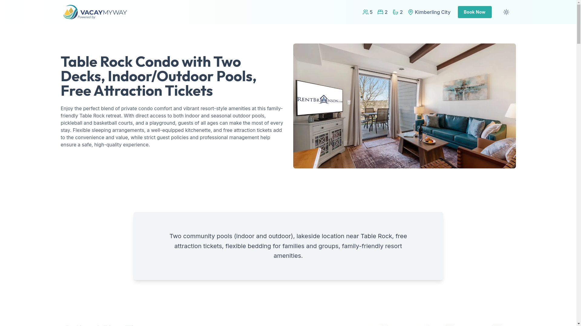 website screenshot of https://lakesidedeck.house/