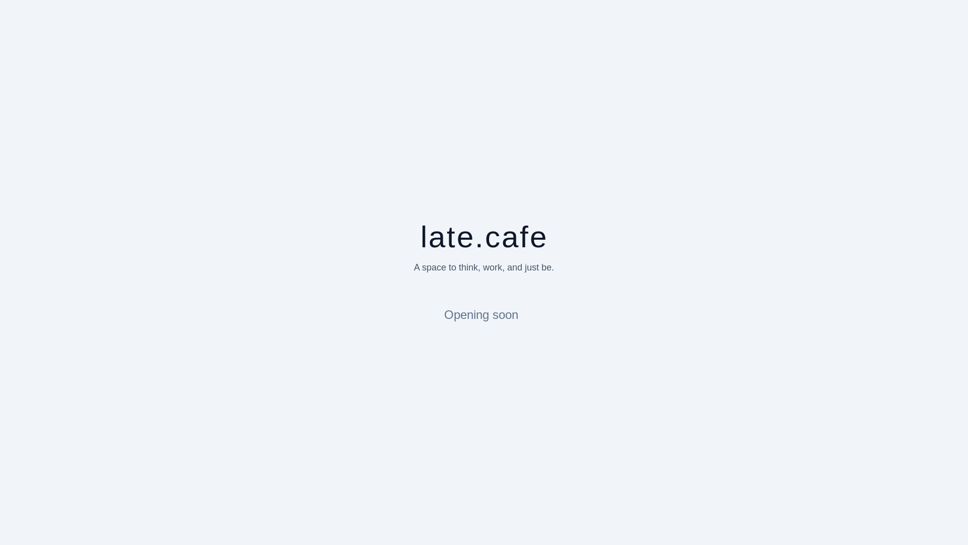 website screenshot of https://late-cafe.pages.dev/