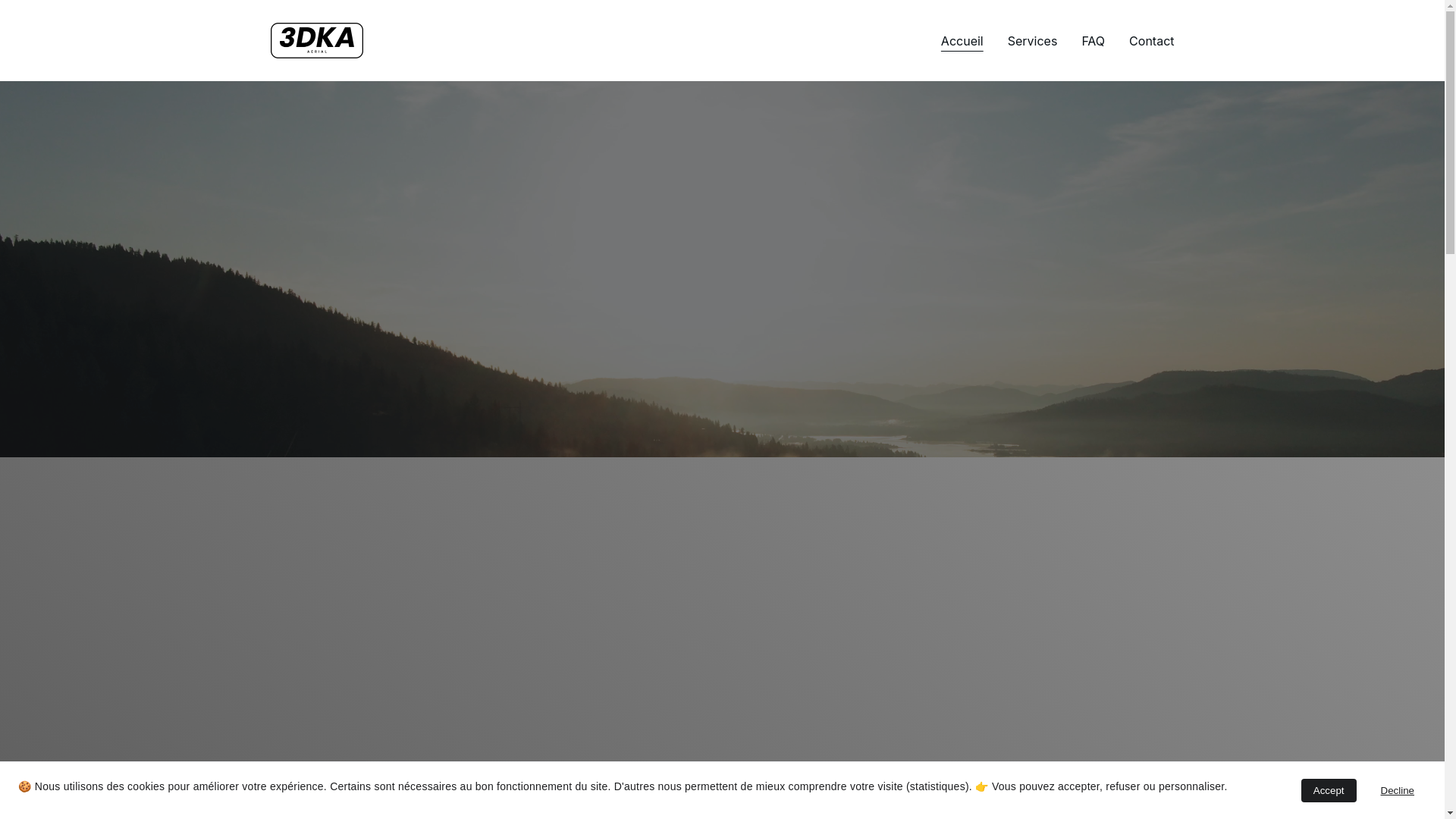 website screenshot of https://3dka-aerial.fr/