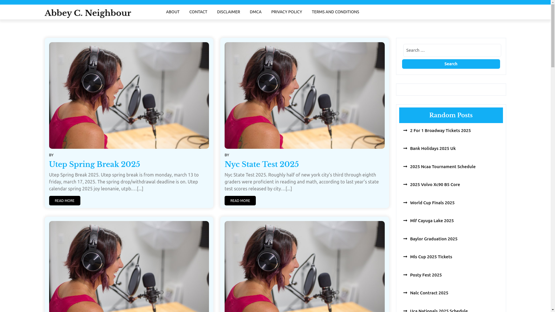 website screenshot of https://abbeycneighbour.pages.dev/