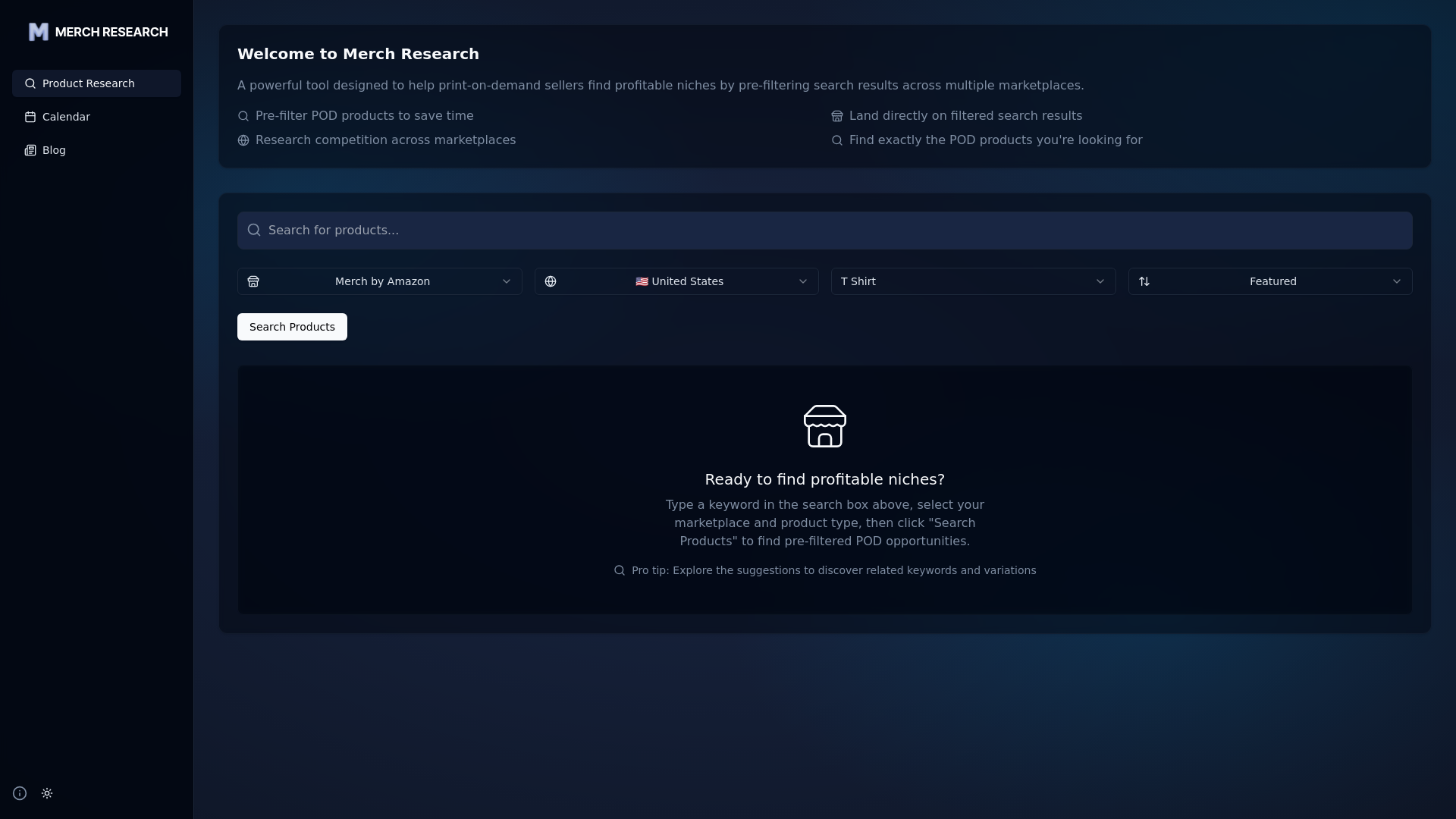 website screenshot of https://merch-research.pages.dev/