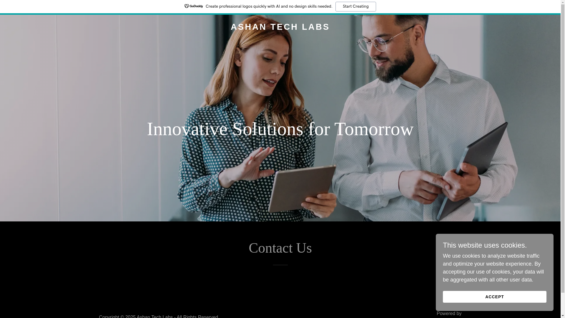 website screenshot of https://ashantechlabs.com/