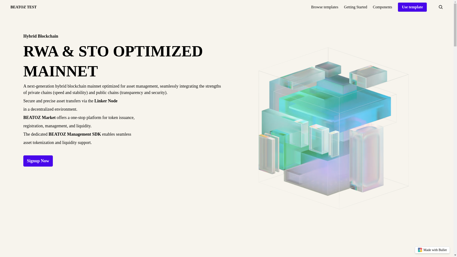 website screenshot of https://beatoz-test-2-bullet.pages.dev/