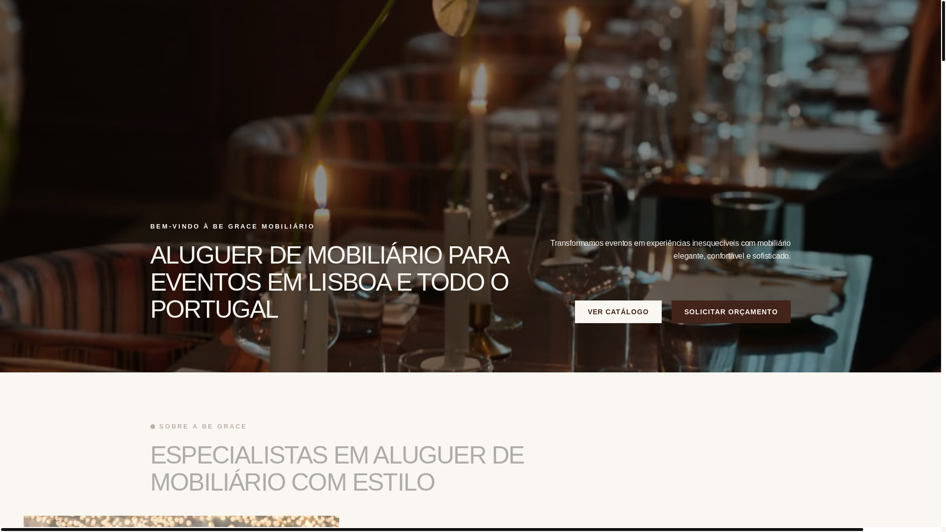 website screenshot of https://begracemobiliario.pt/