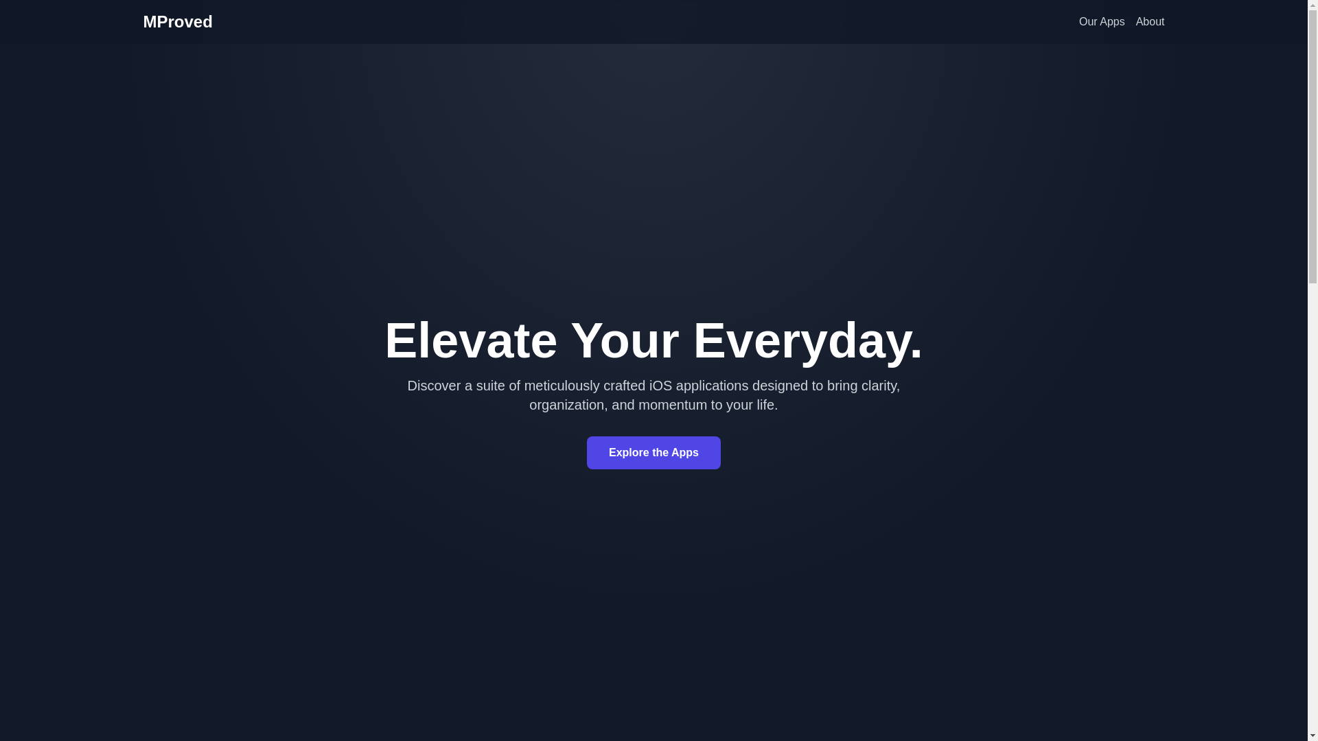 website screenshot of https://mproved-dev.pages.dev/