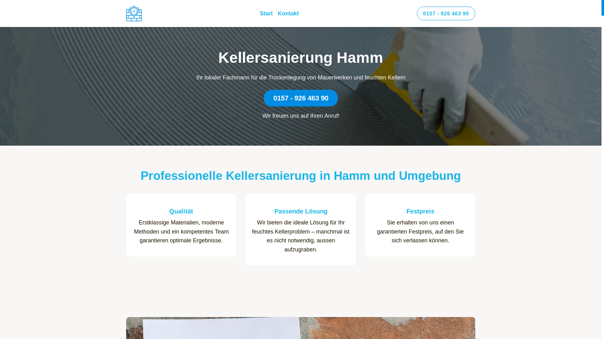 website screenshot of https://kellersanierung-hamm.de/