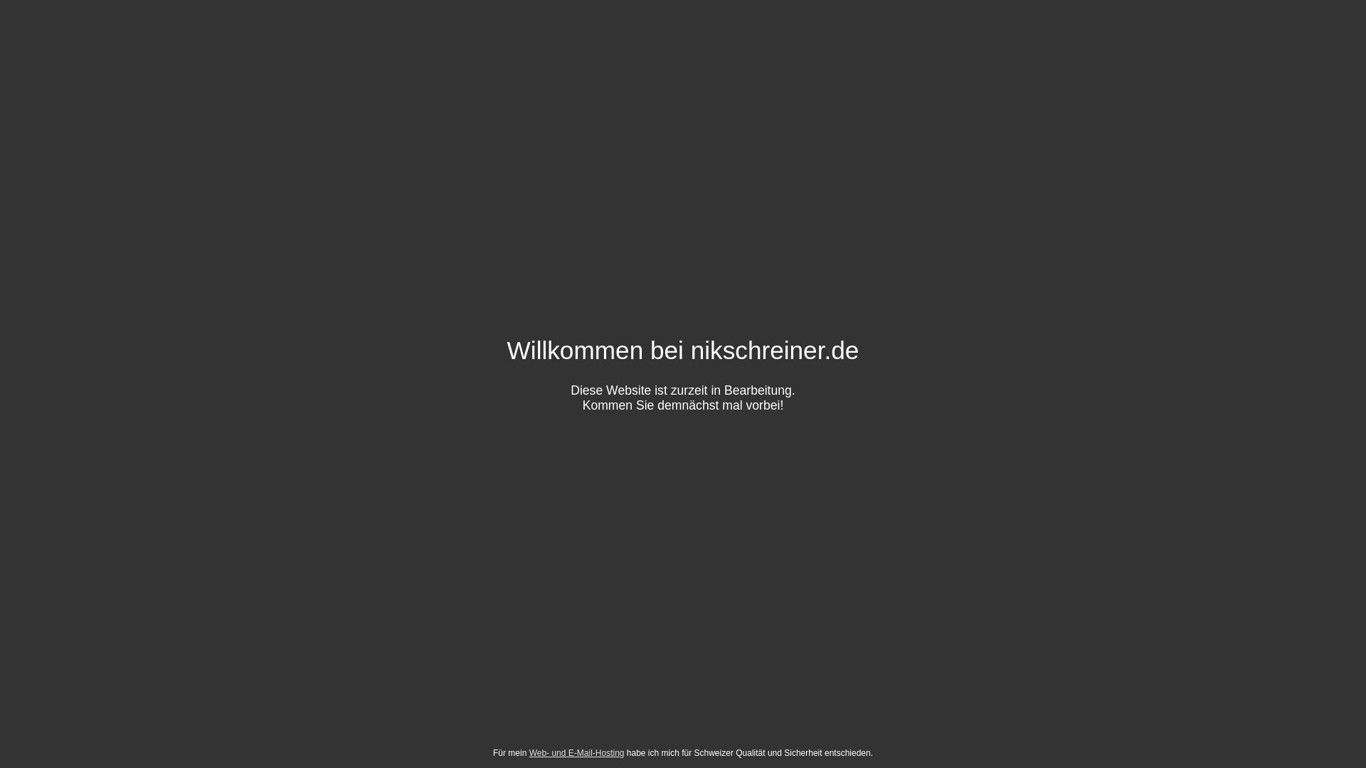 website screenshot of https://nikschreiner.de/