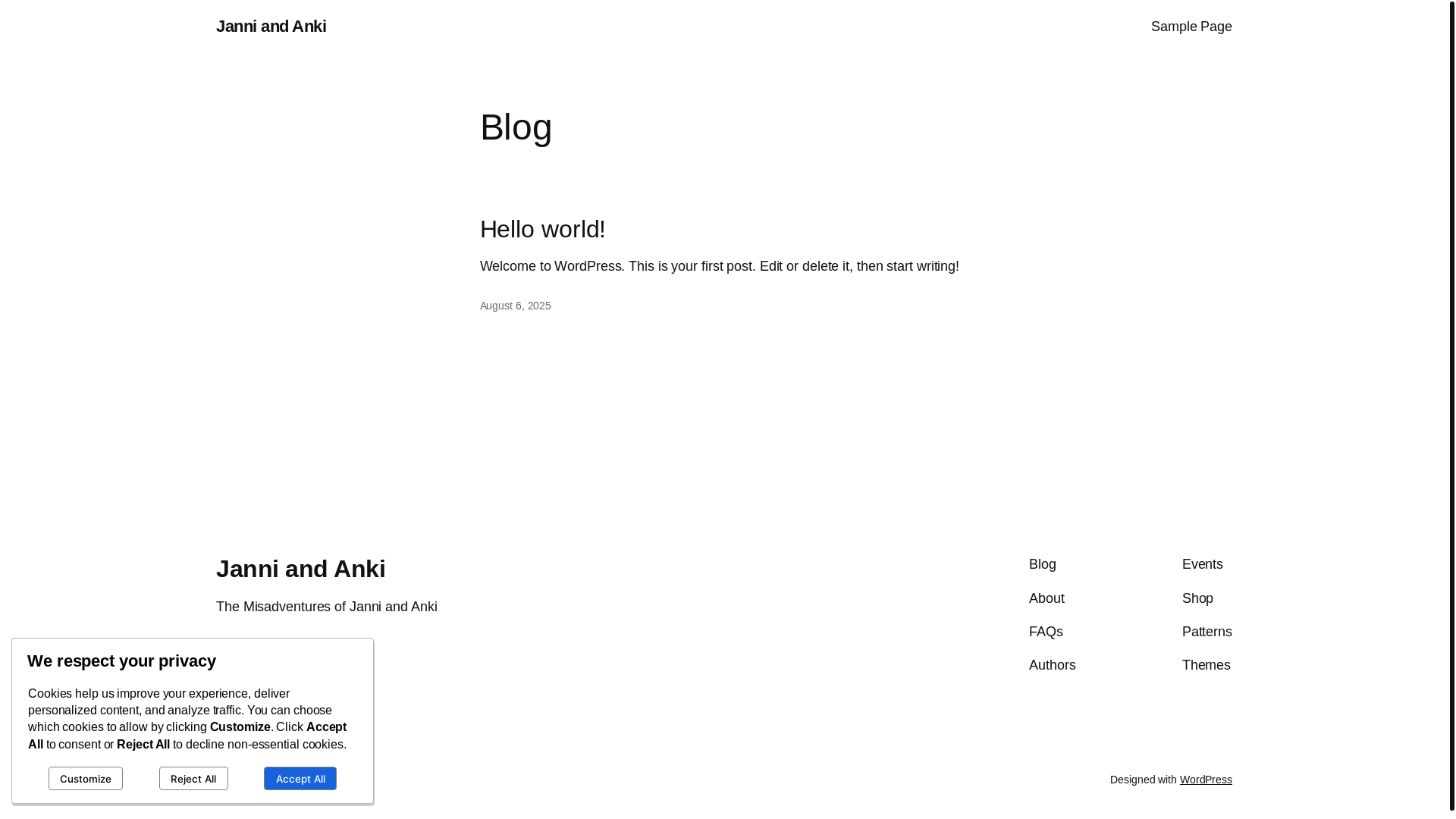 website screenshot of https://janni-and-anki.com/